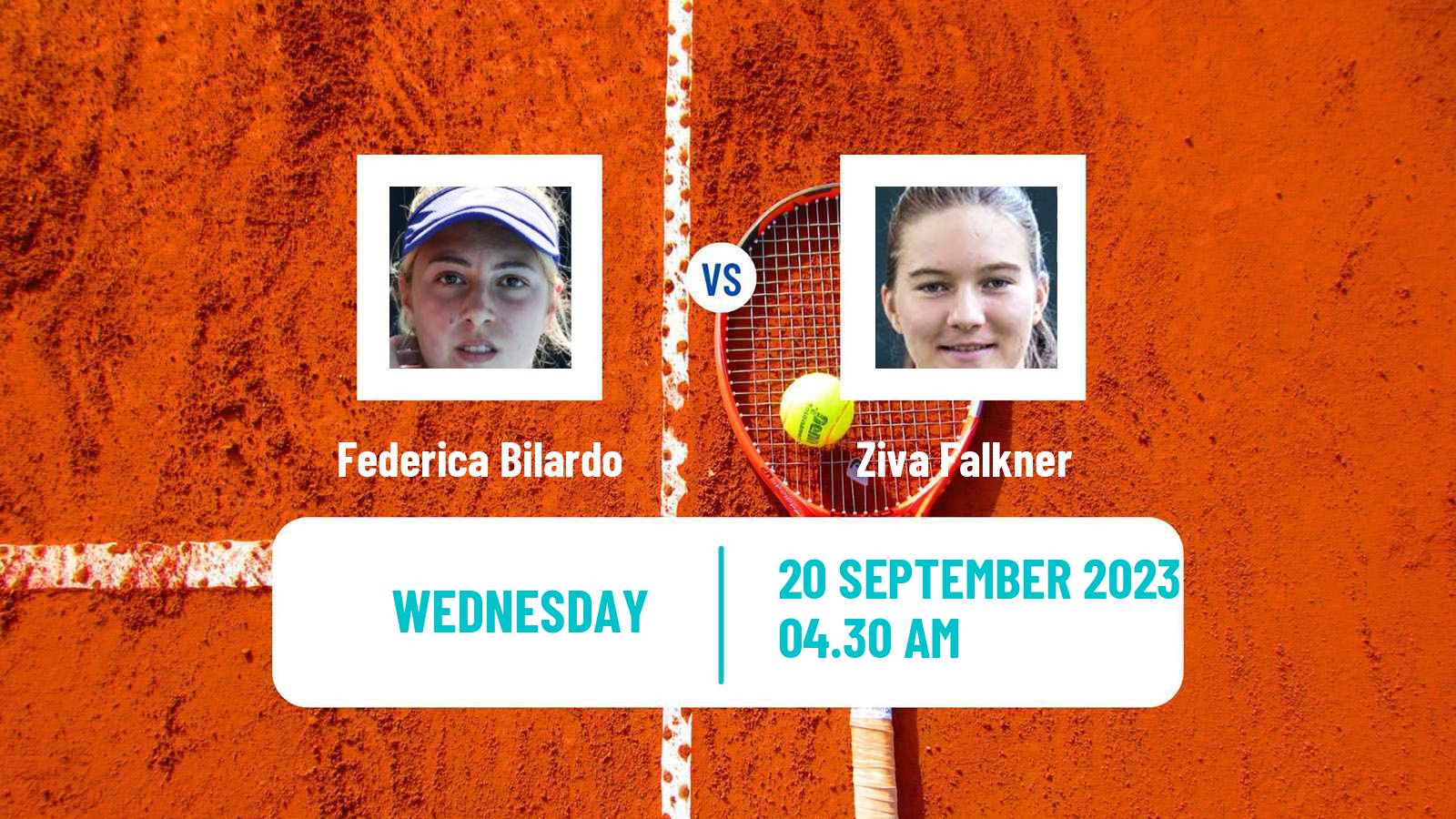 Tennis ITF W25 Santa Margherita Di Pula 6 Women Federica Bilardo - Ziva Falkner