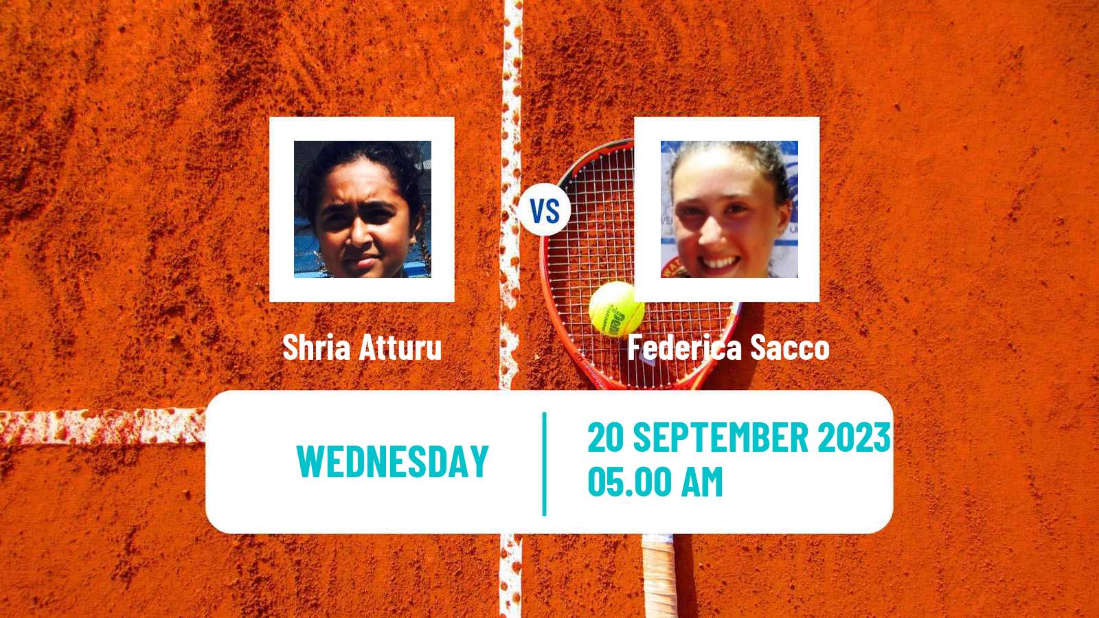 Tennis ITF W15 Monastir 33 Women Shria Atturu - Federica Sacco