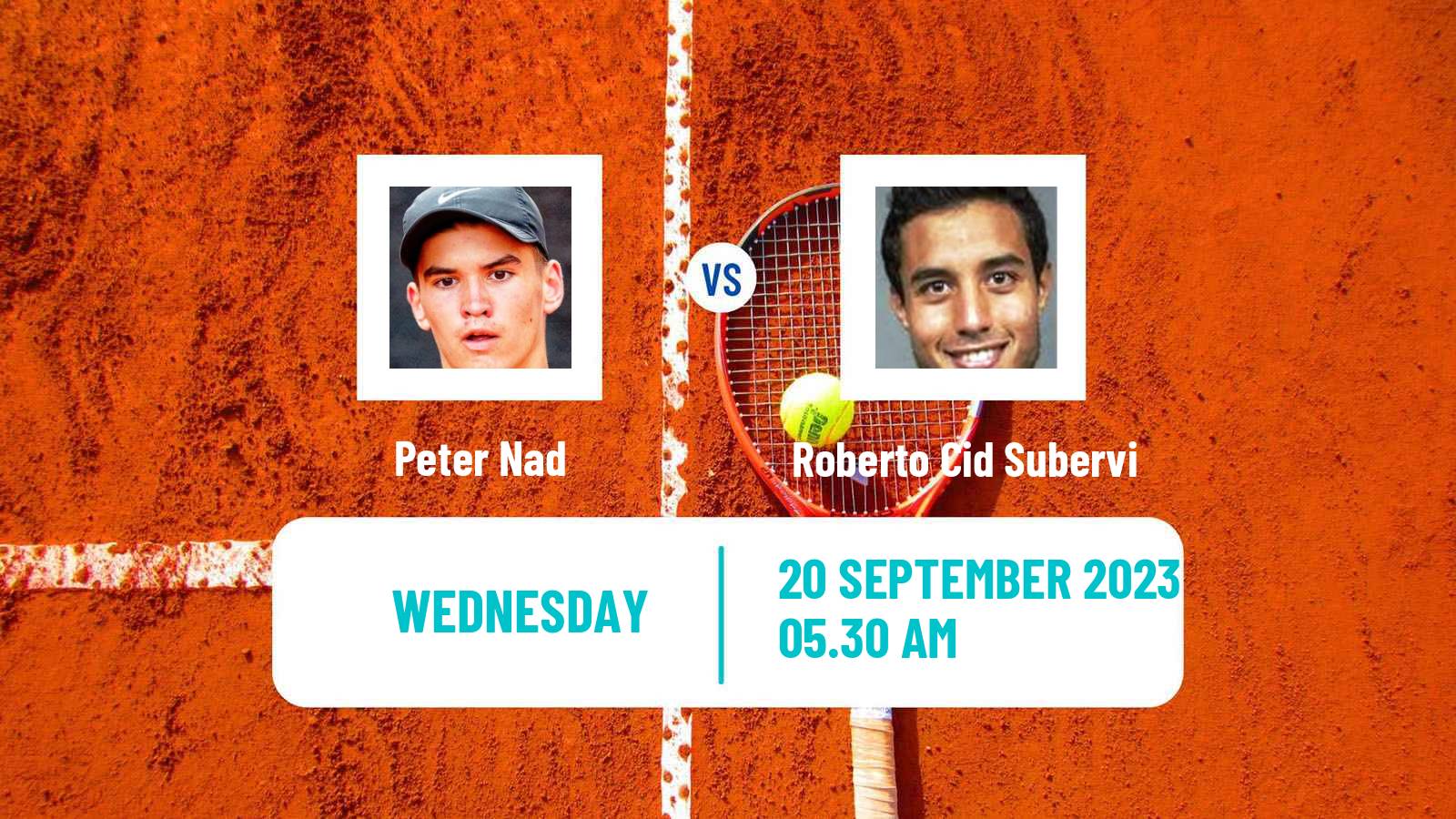 Tennis ITF M15 Monastir 38 Men Peter Nad - Roberto Cid Subervi