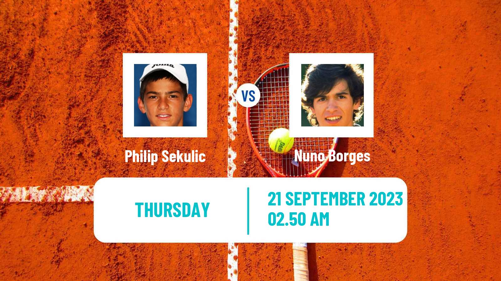 Tennis ATP Chengdu Philip Sekulic - Nuno Borges