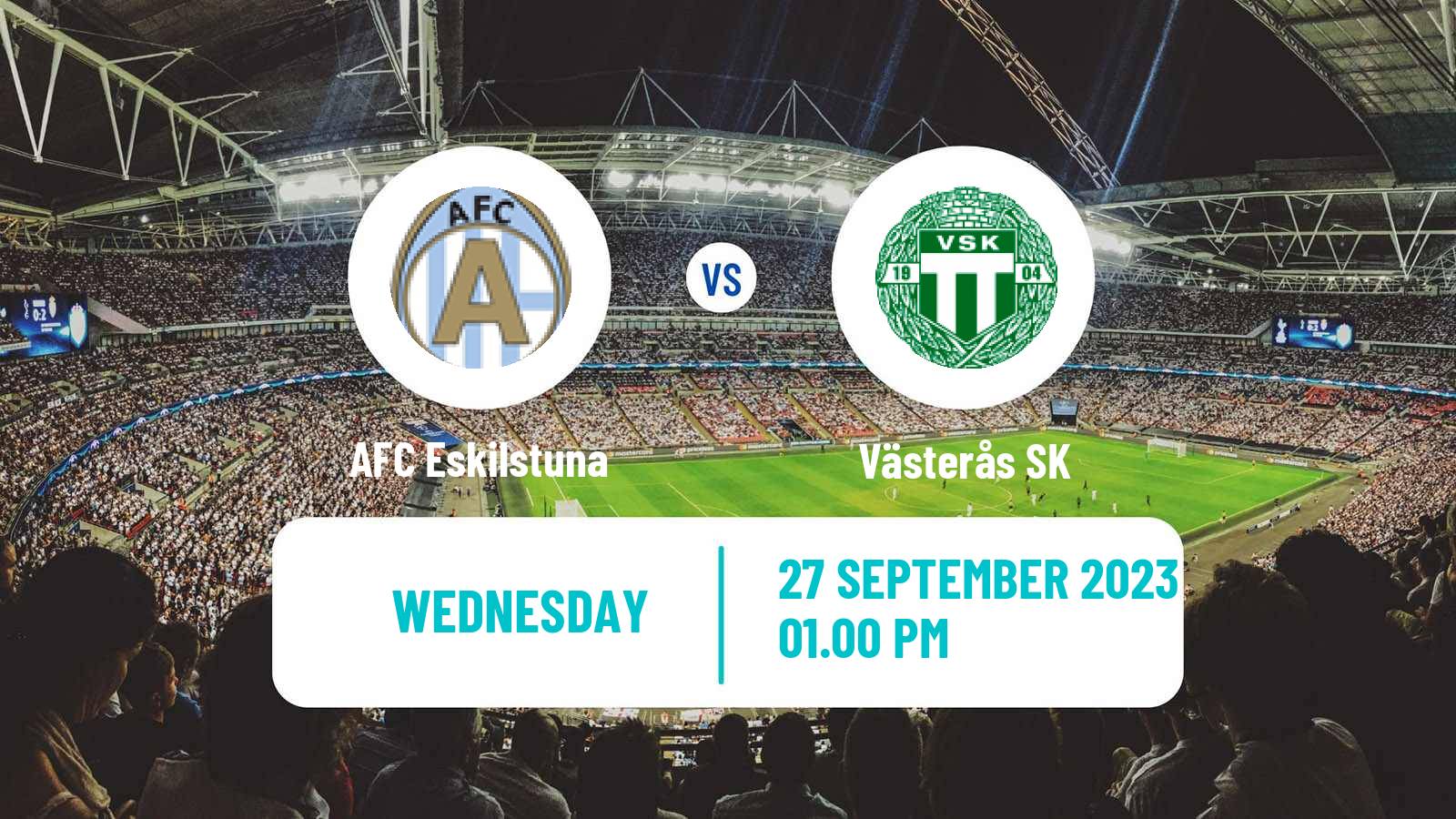Soccer Swedish Superettan AFC Eskilstuna - Västerås SK