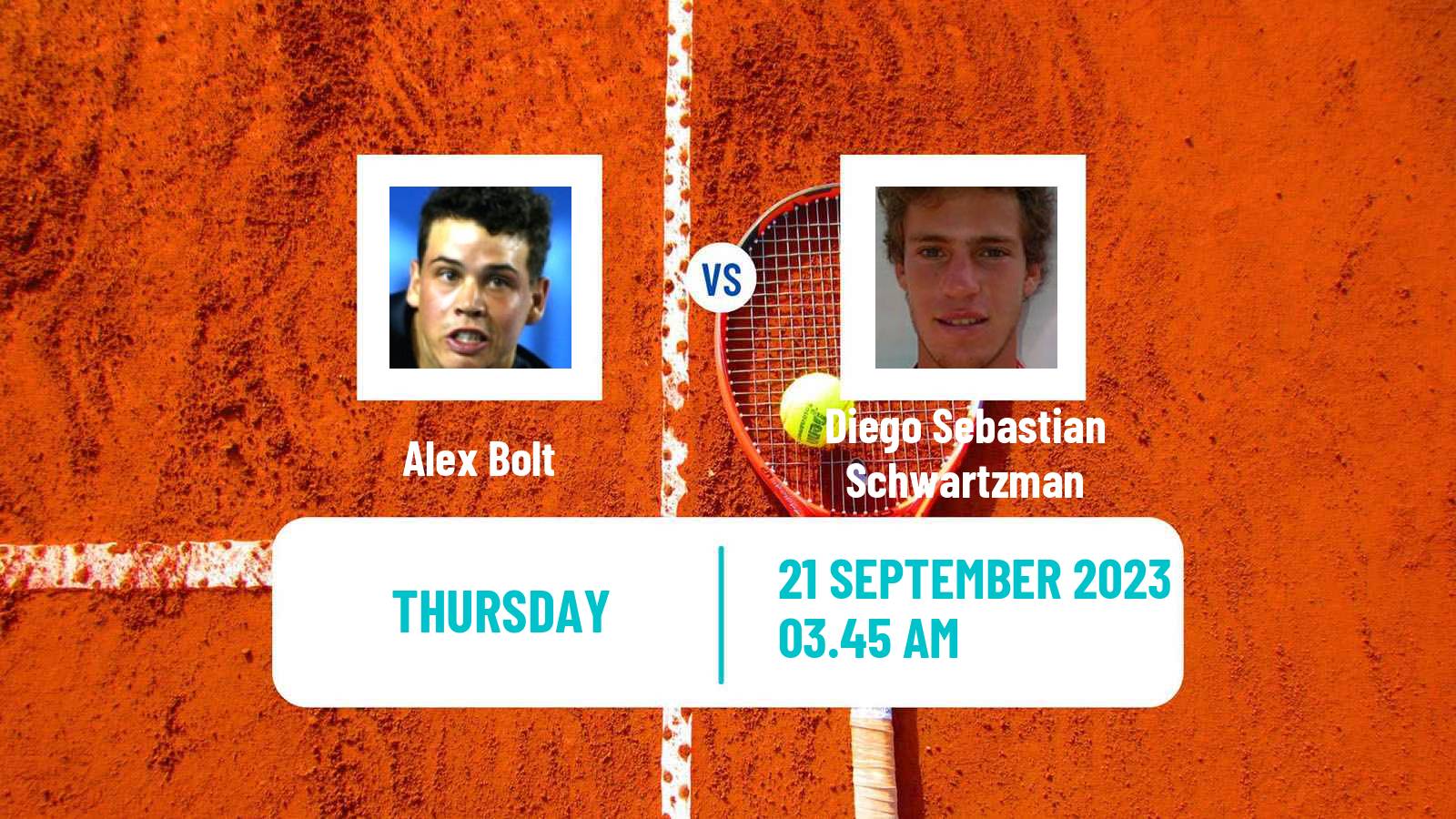 Tennis ATP Zhuhai Alex Bolt - Diego Sebastian Schwartzman