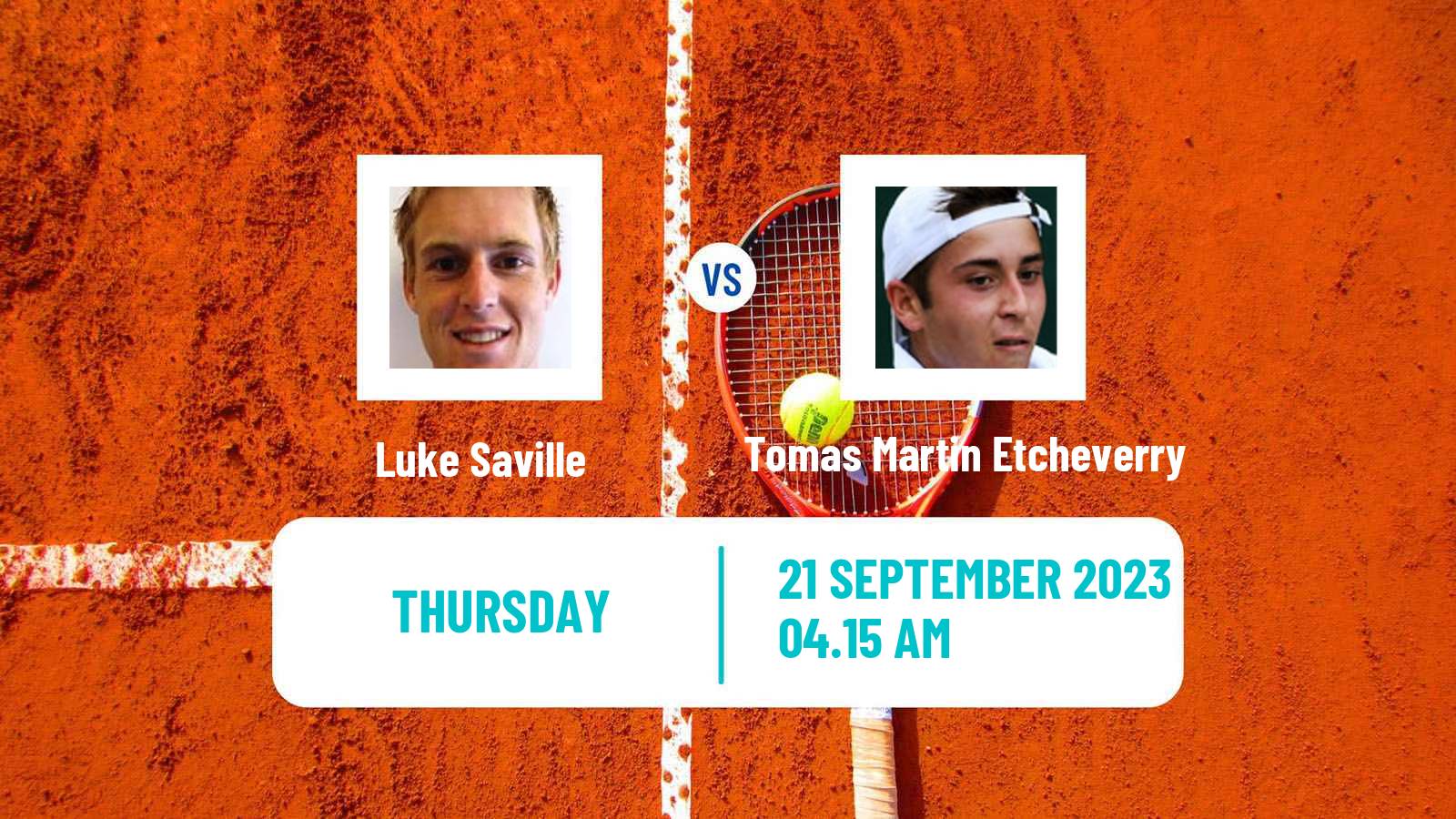 Tennis ATP Zhuhai Luke Saville - Tomas Martin Etcheverry