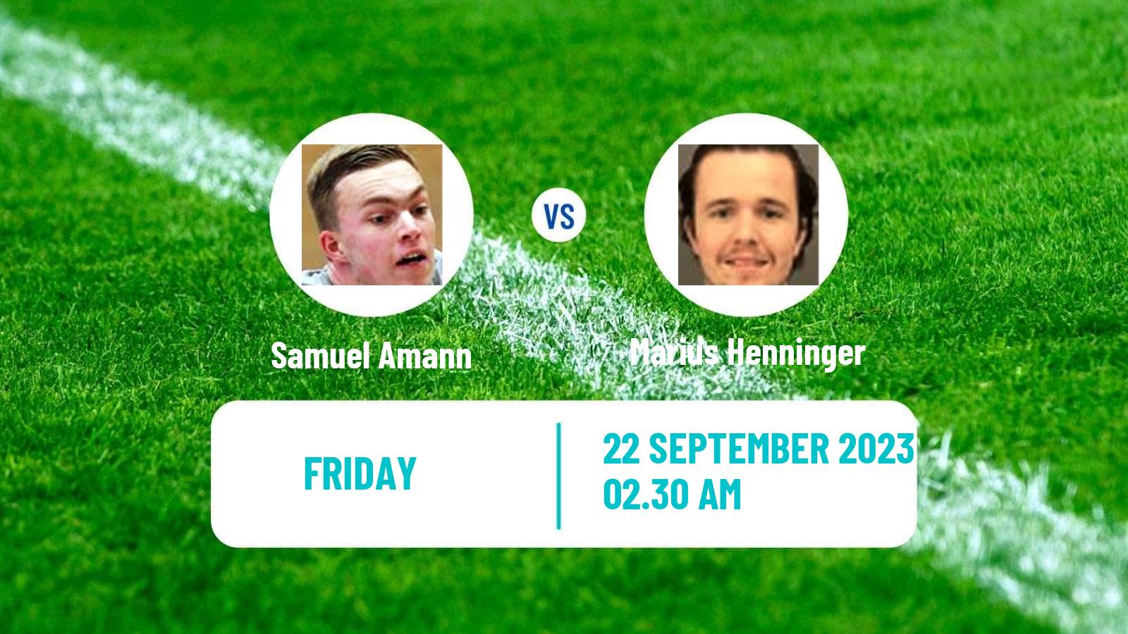 Table tennis Challenger Series Men Samuel Amann - Marius Henninger