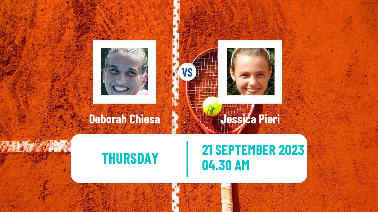 Tennis ITF W25 Santa Margherita Di Pula 6 Women Deborah Chiesa - Jessica Pieri