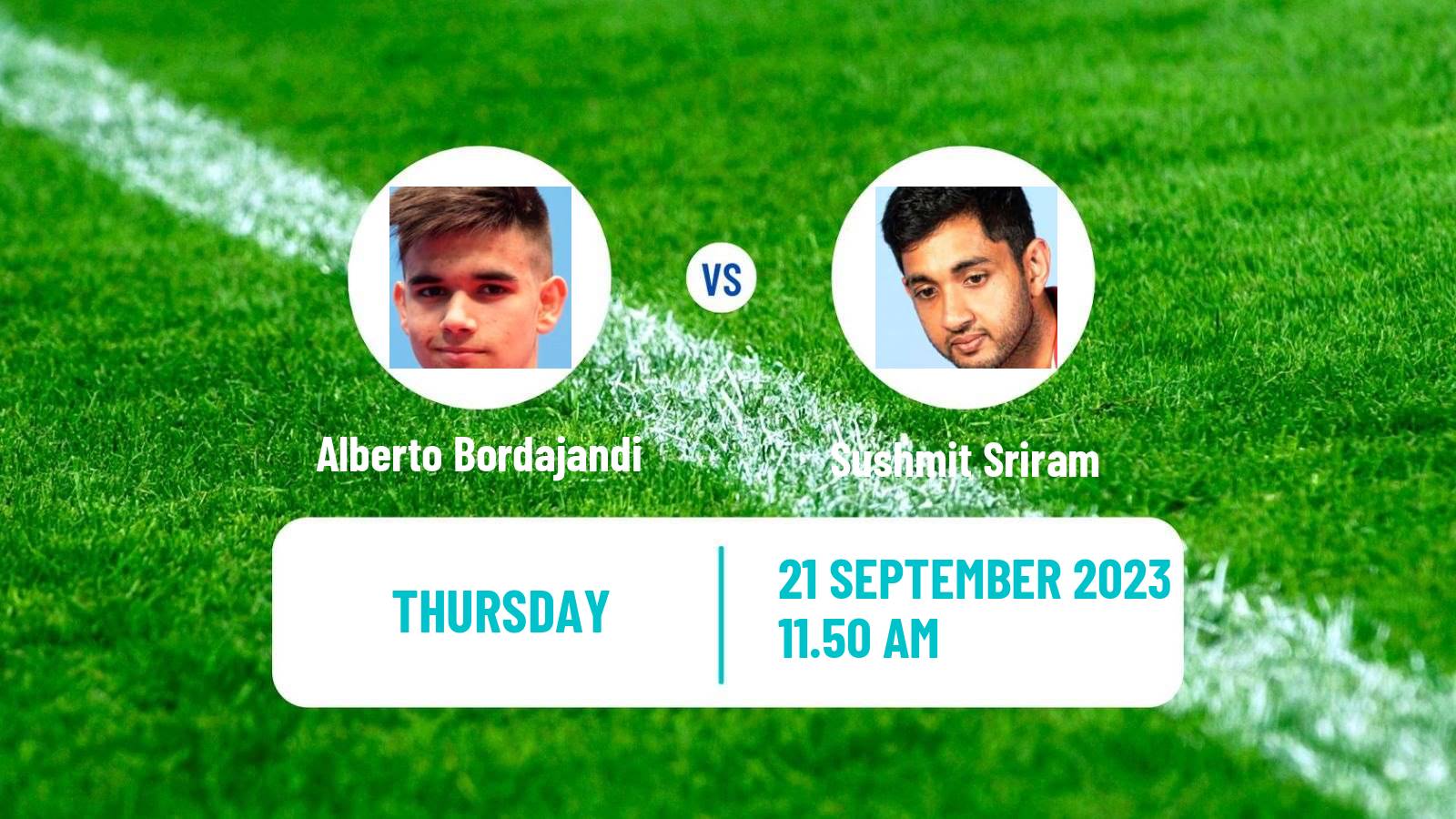 Table tennis Challenger Series Men Alberto Bordajandi - Sushmit Sriram