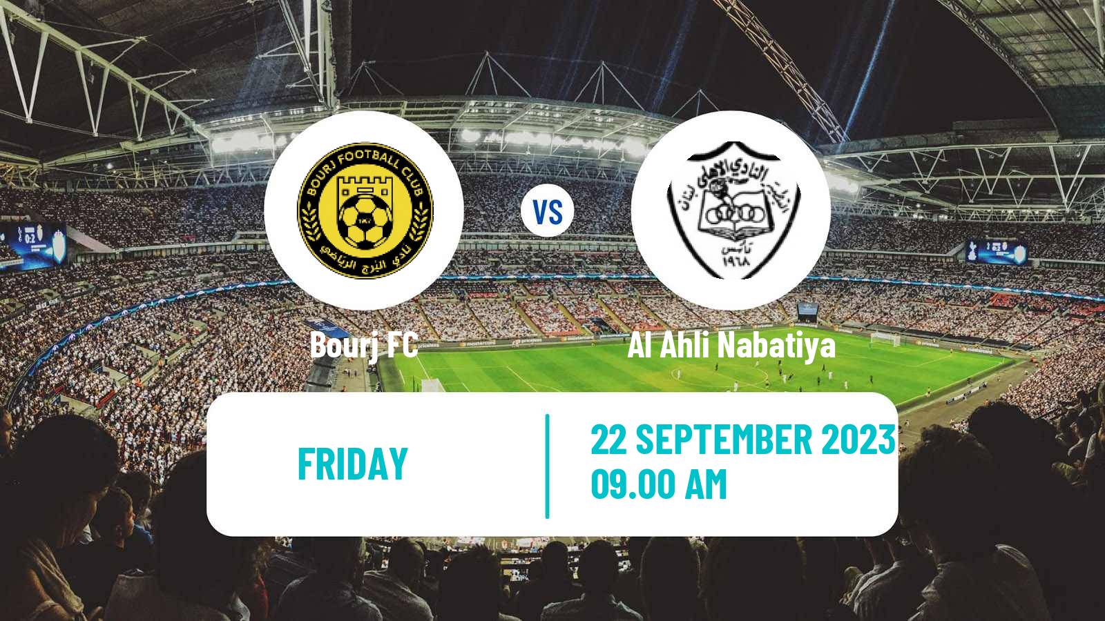 Football Lebanese Premier League Bourj - Al Ahli Nabatiya