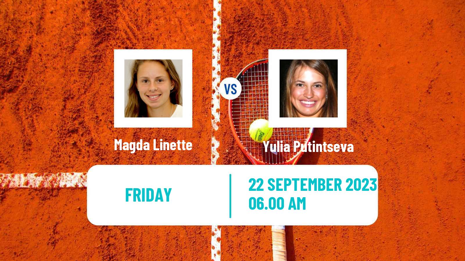 Tennis WTA Guangzhou Magda Linette - Yulia Putintseva