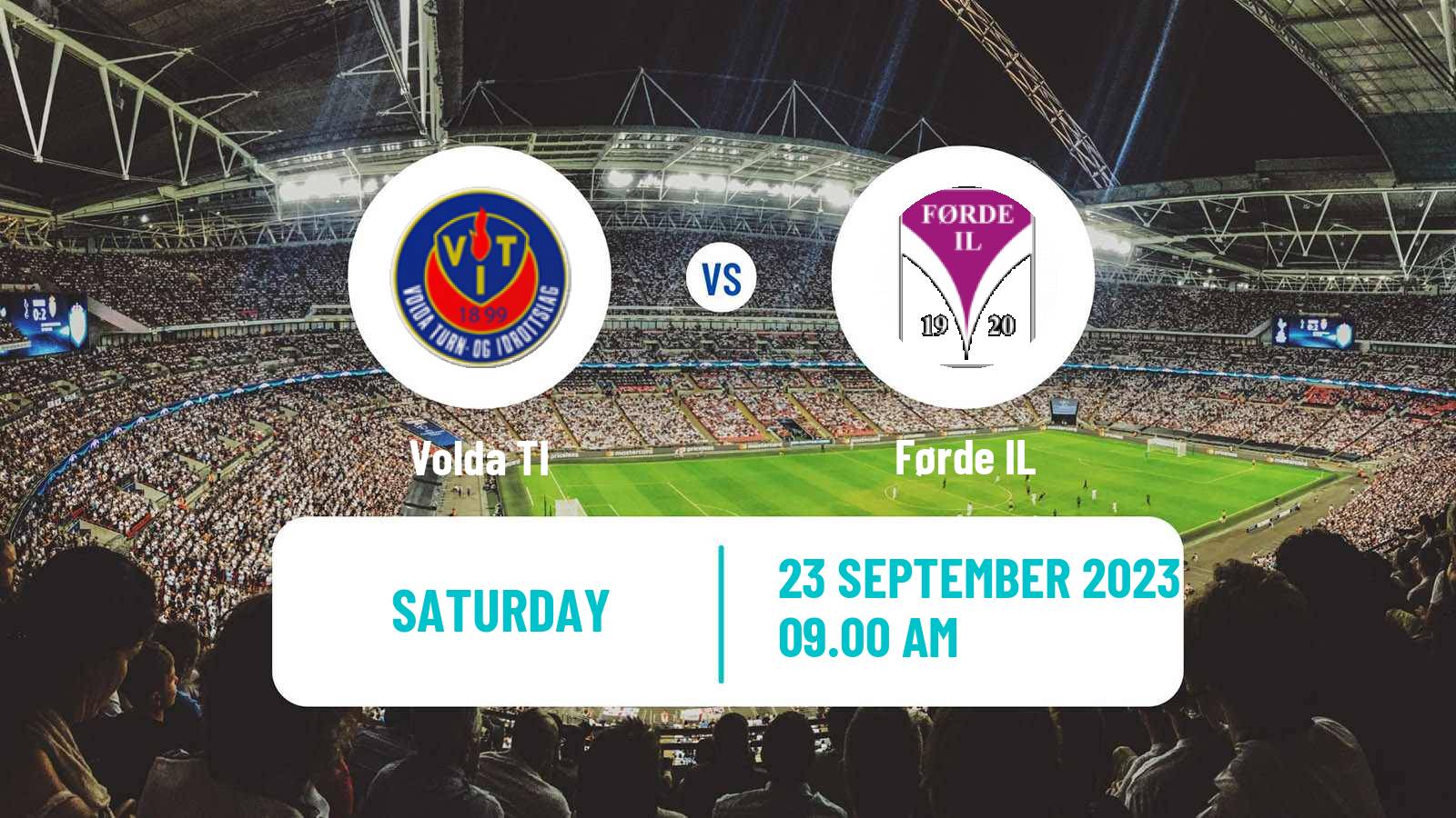 Football Norwegian Division 3 - Group 2 Volda - Førde