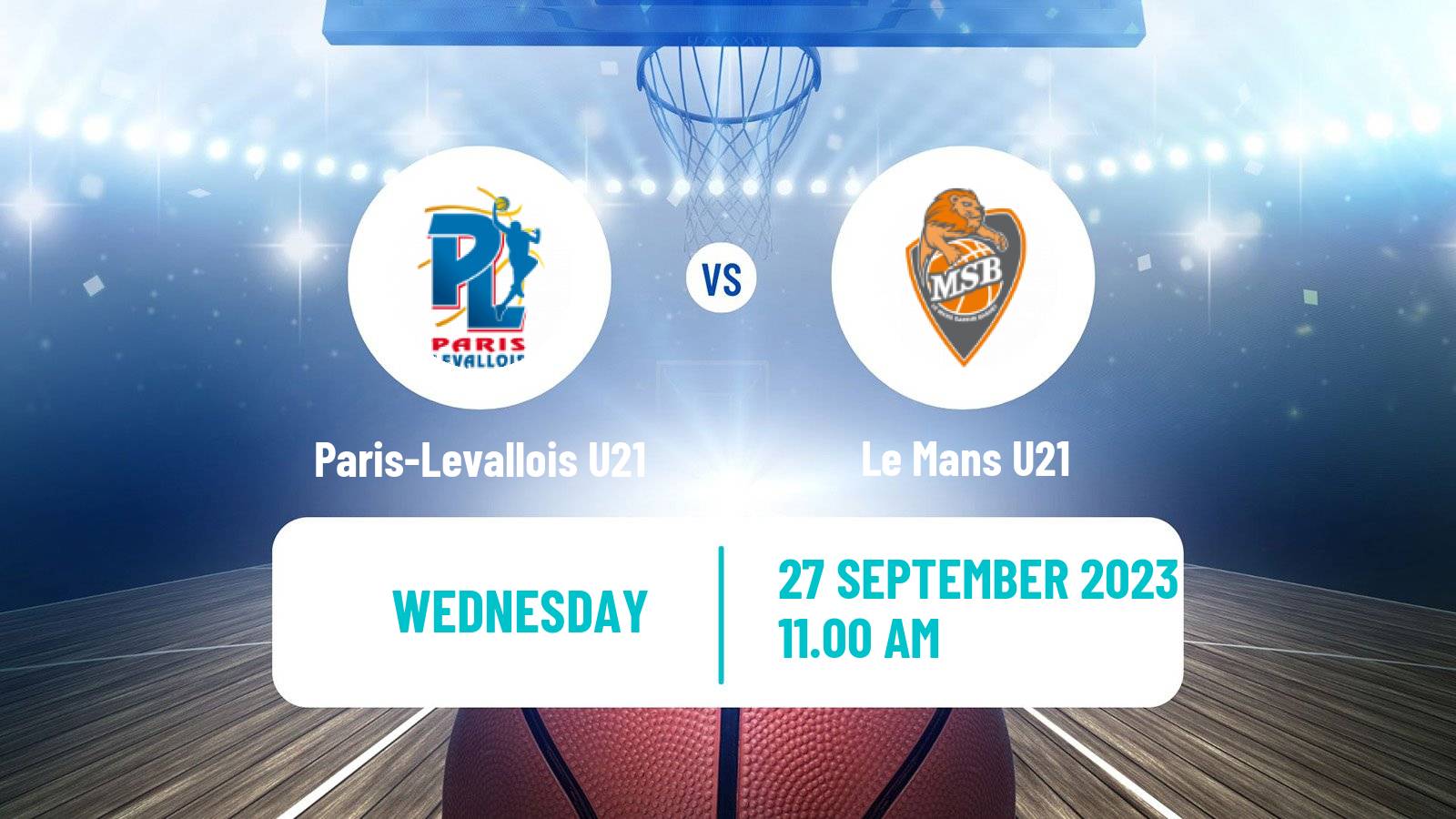 Basketball French Espoirs U21 Basketball Paris Basketball U21 - Le Mans U21