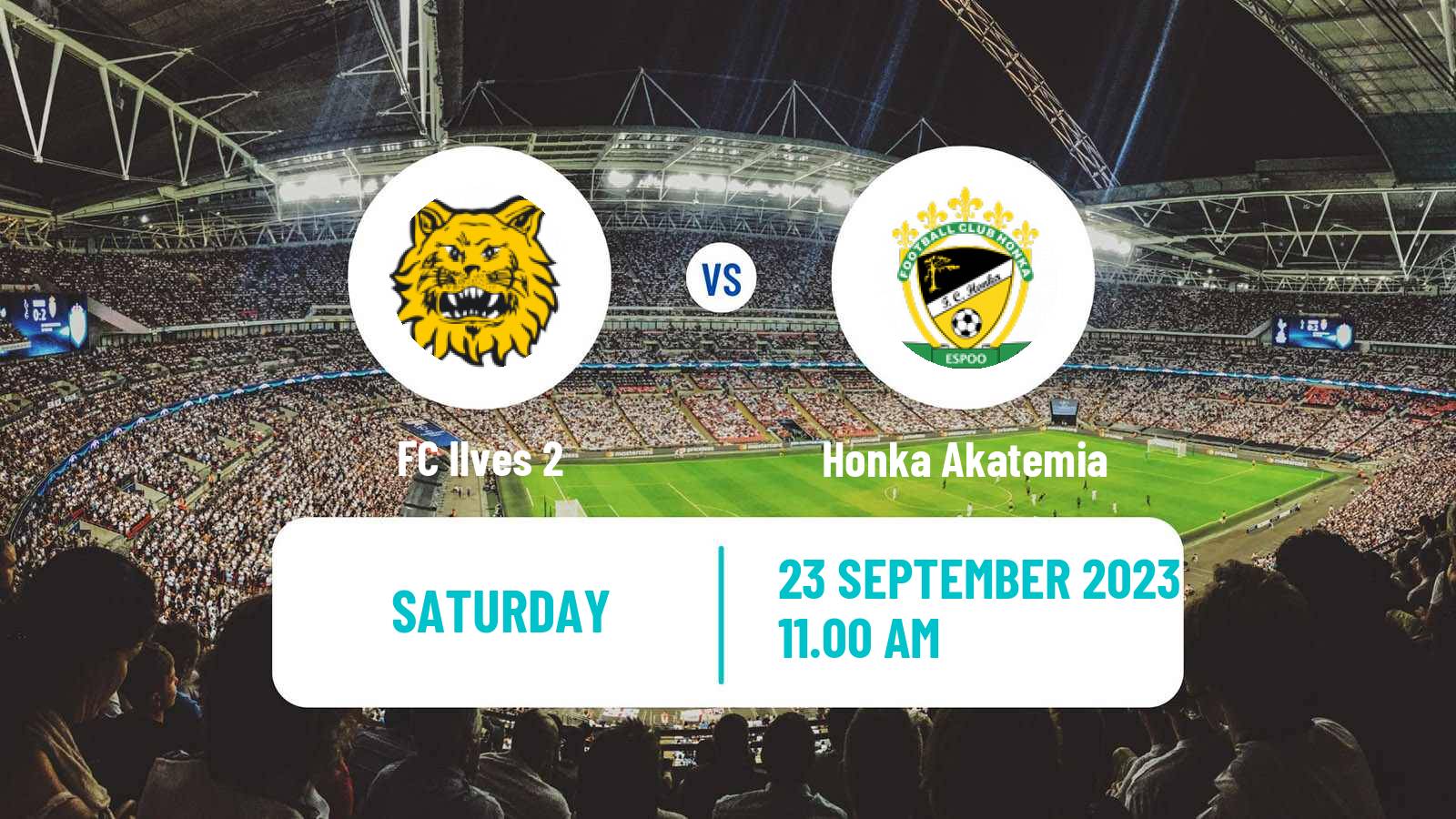 Soccer Finnish Kakkonen Group B Ilves 2 - Honka Akatemia