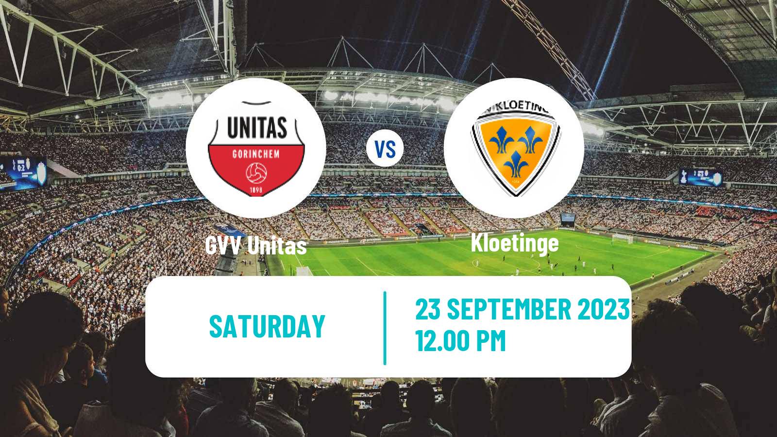 Soccer Dutch Derde Divisie GVV Unitas - Kloetinge