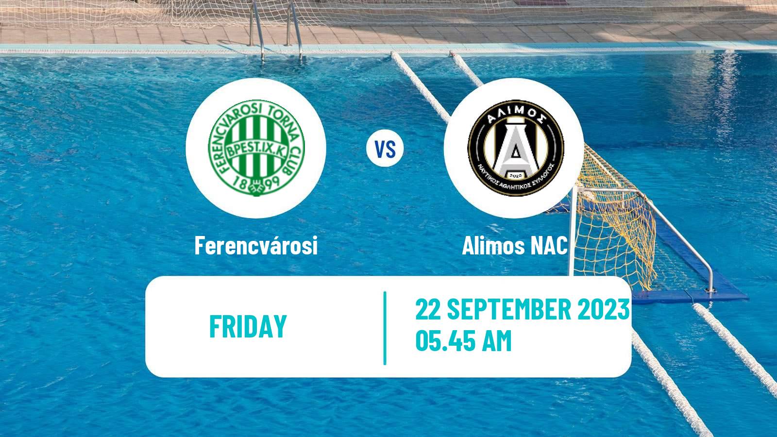 Water polo Champions League Water Polo Women Ferencvárosi - Alimos
