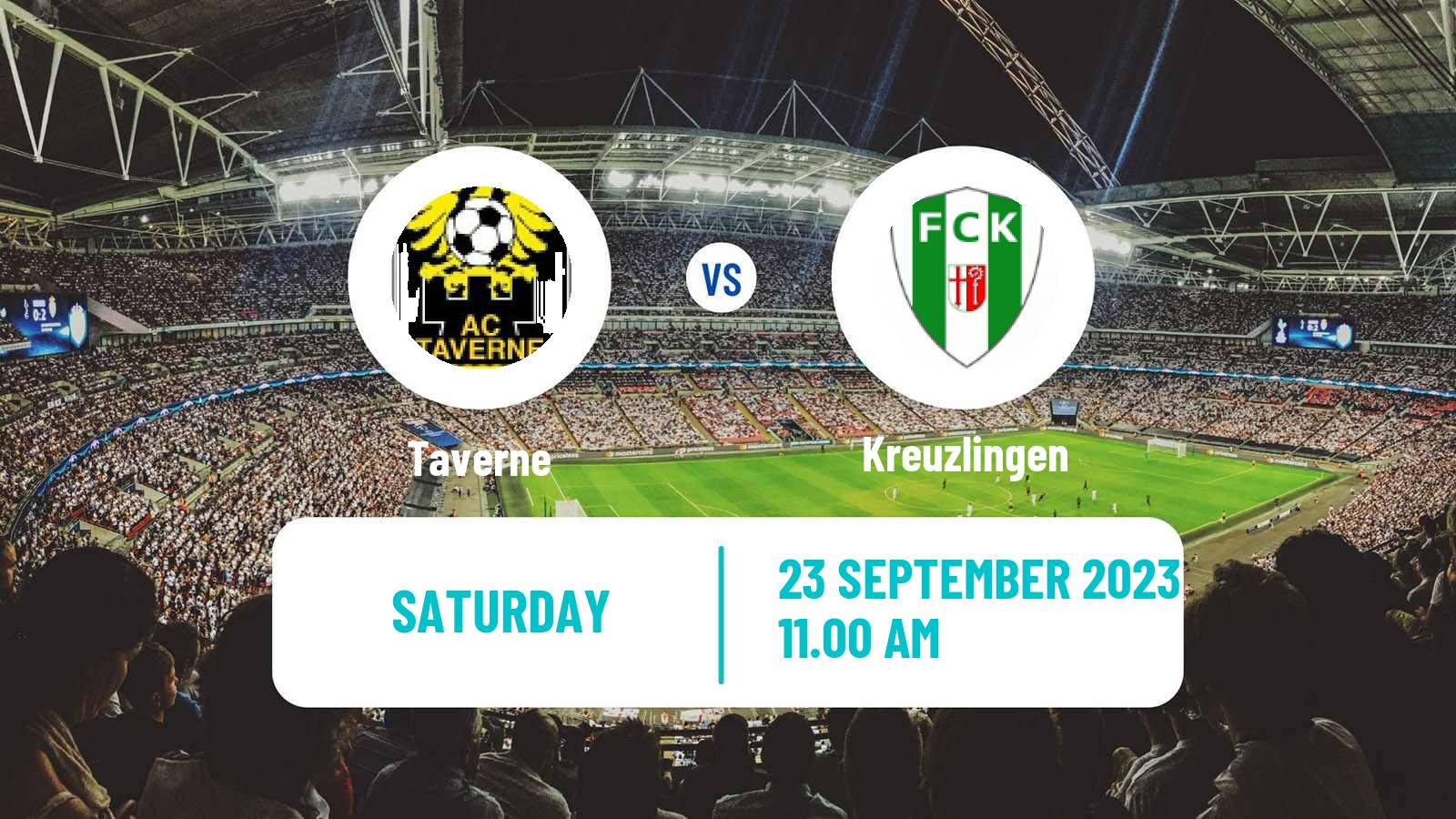 Soccer Swiss 1 Liga Classic Group 3 Taverne - Kreuzlingen