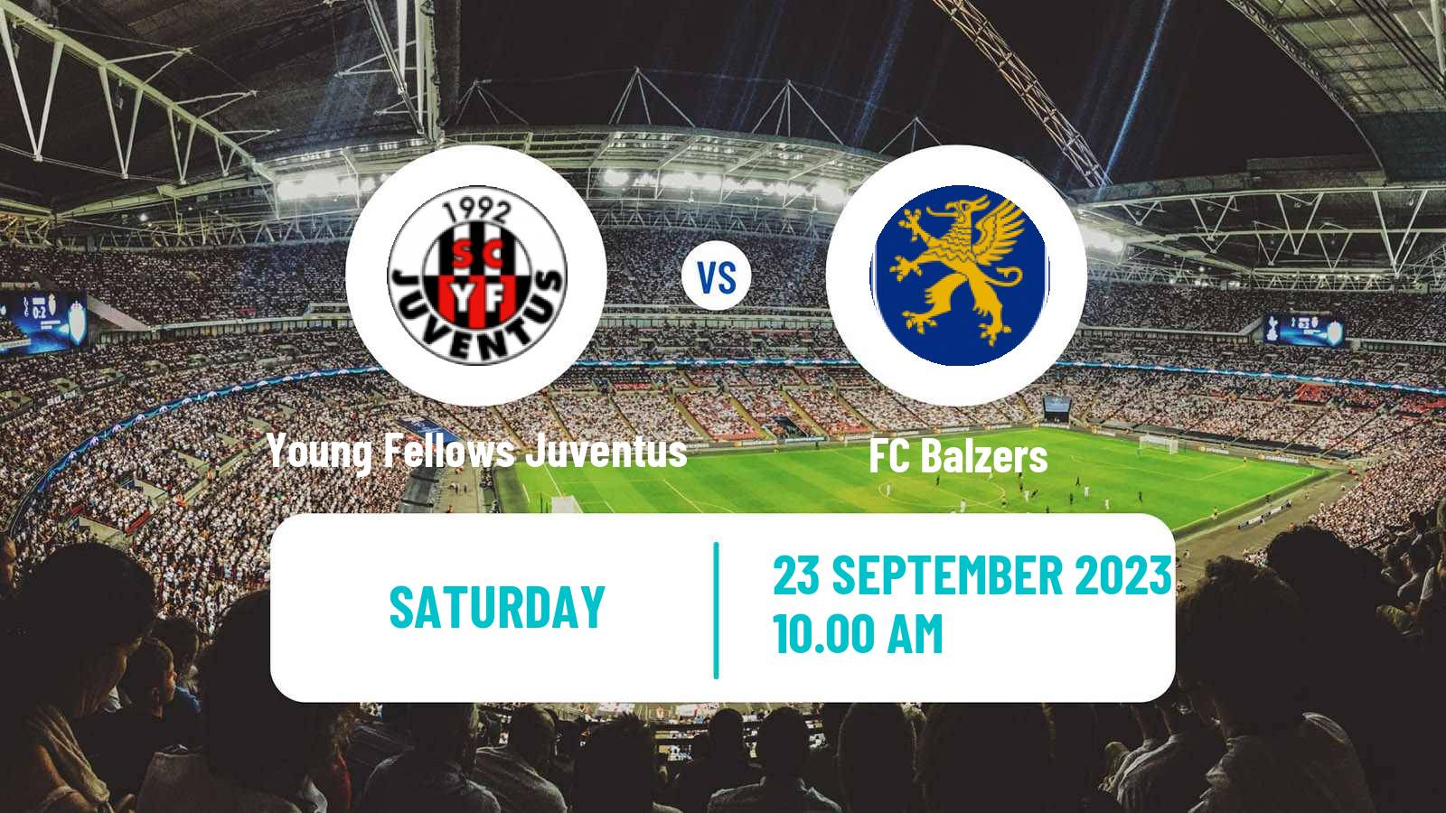 Soccer Swiss 1 Liga Classic Group 3 Young Fellows Juventus - Balzers