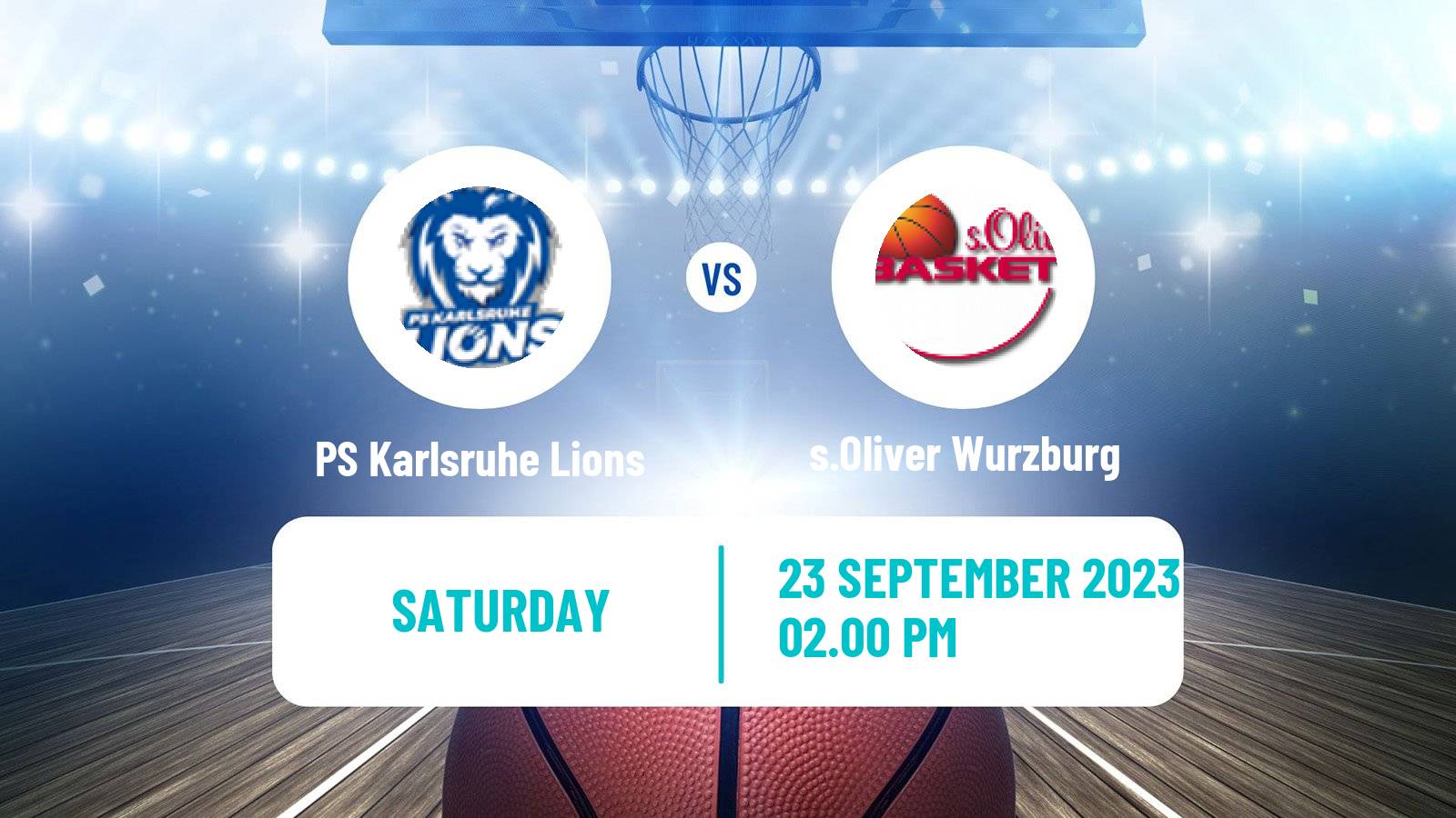 Basketball German Cup Basketball PS Karlsruhe Lions - s.Oliver Wurzburg