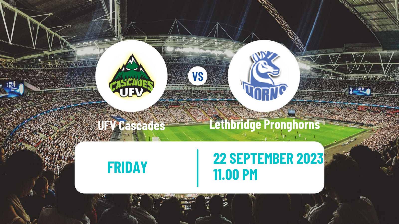 Football Canadian U Sports Soccer UFV Cascades - Lethbridge Pronghorns