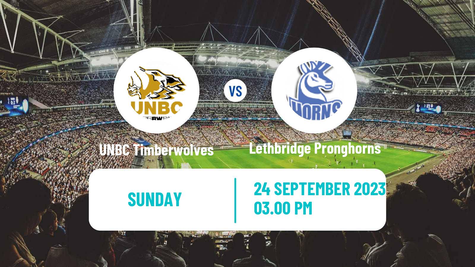 Football Canadian U Sports Soccer UNBC Timberwolves - Lethbridge Pronghorns