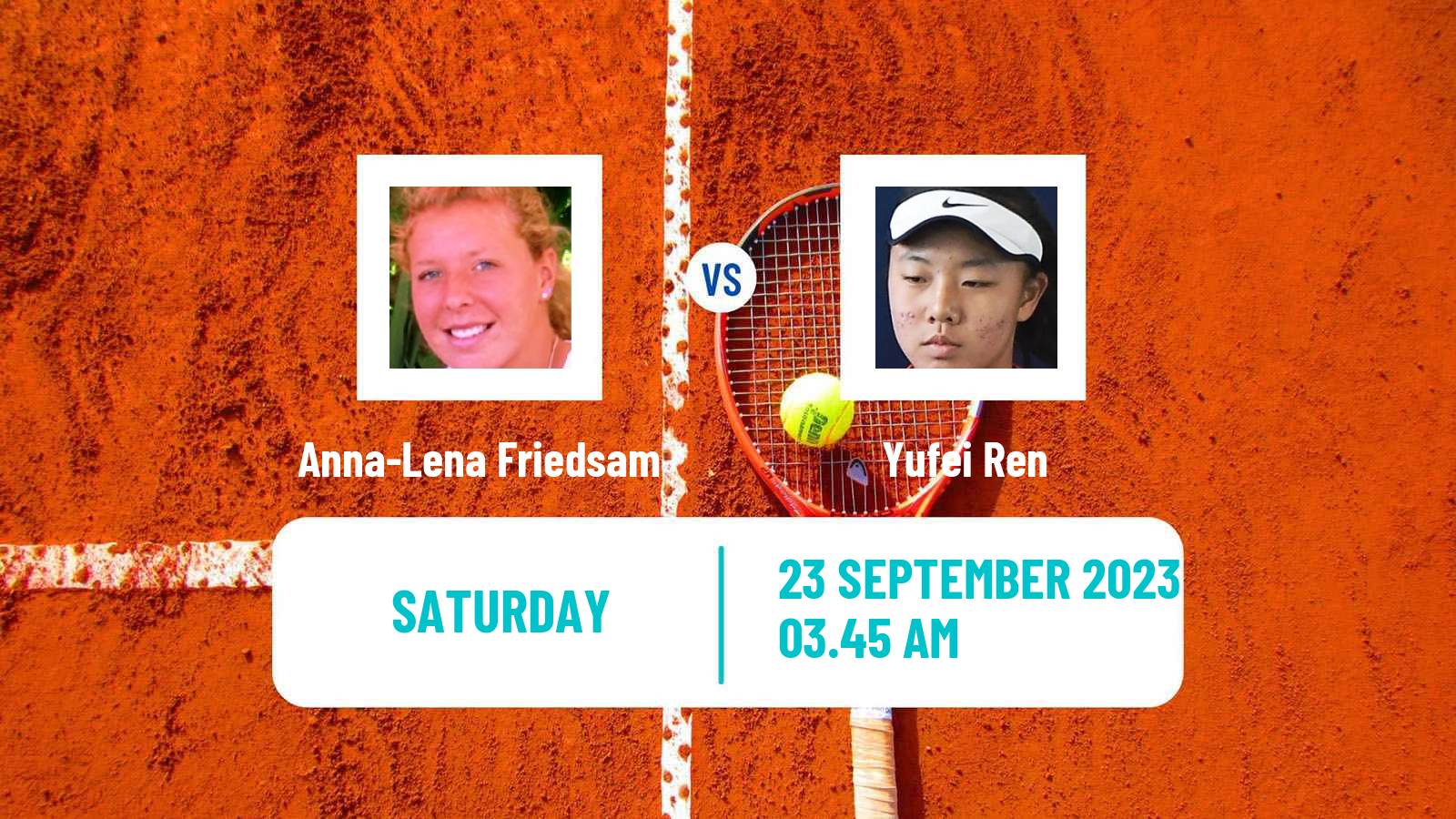 Tennis WTA Ningbo Anna-Lena Friedsam - Yufei Ren