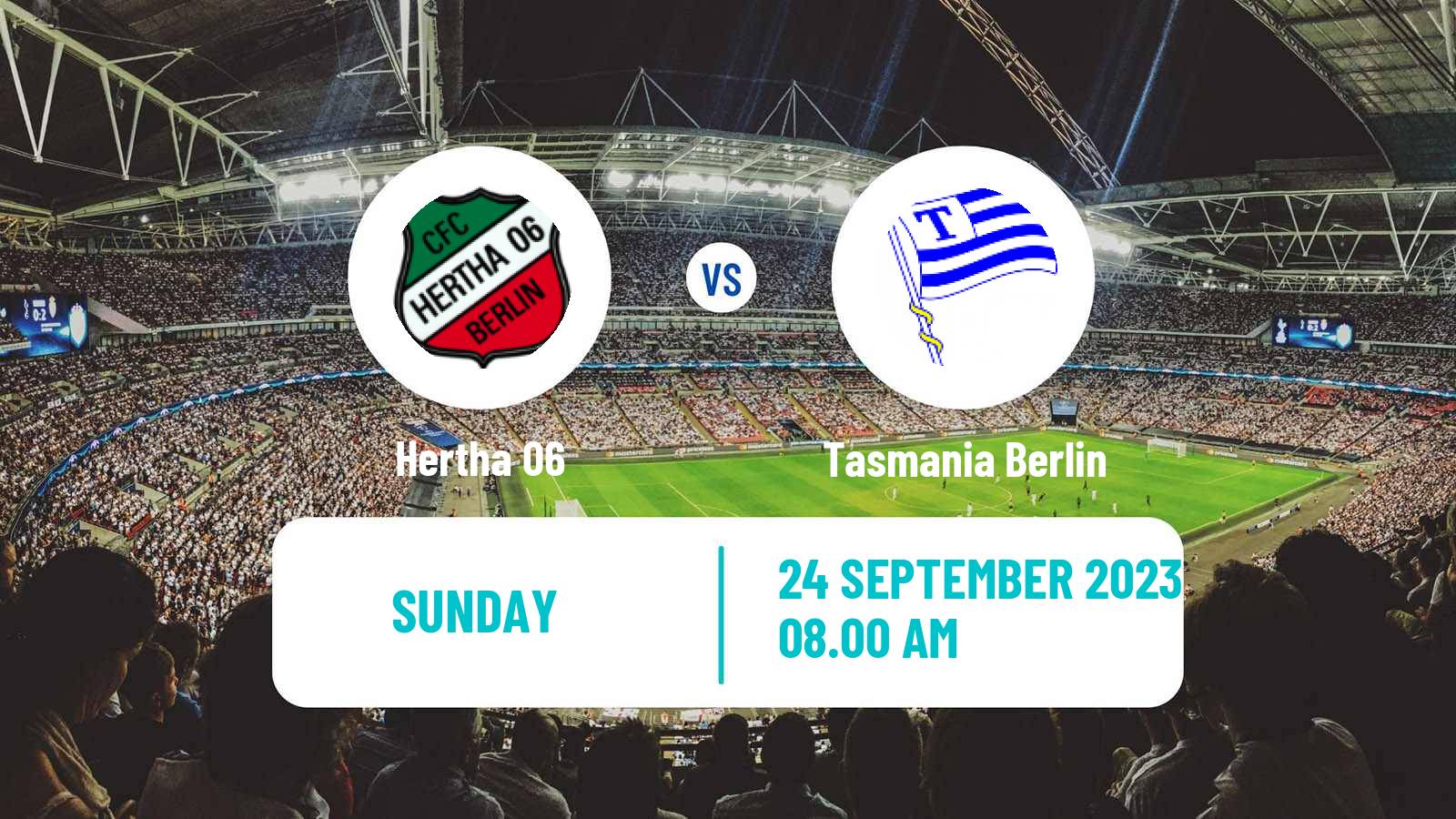 Soccer German Oberliga NOFV-Nord Hertha 06 - Tasmania Berlin