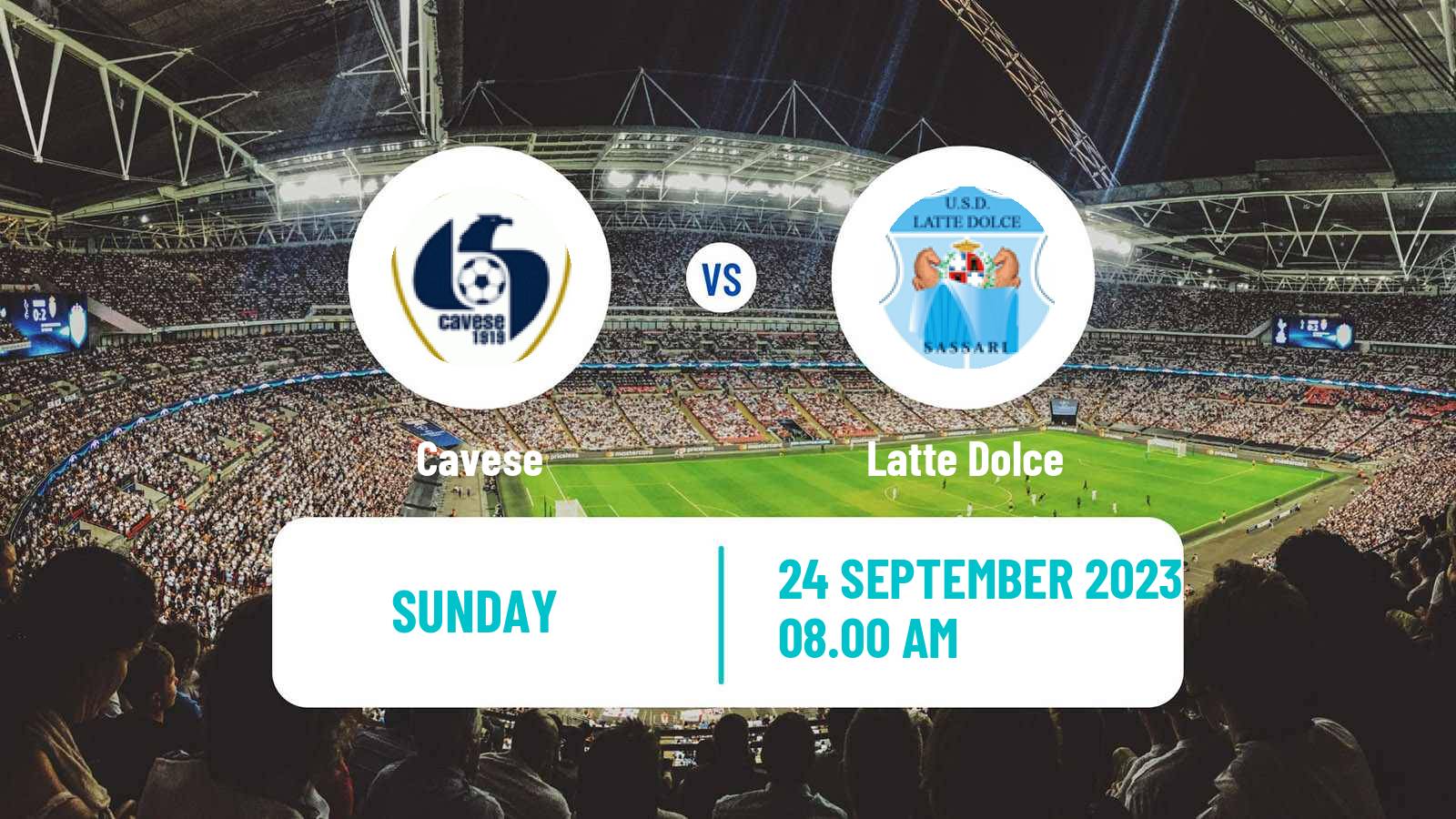 Soccer Italian Serie D - Group G Cavese - Latte Dolce