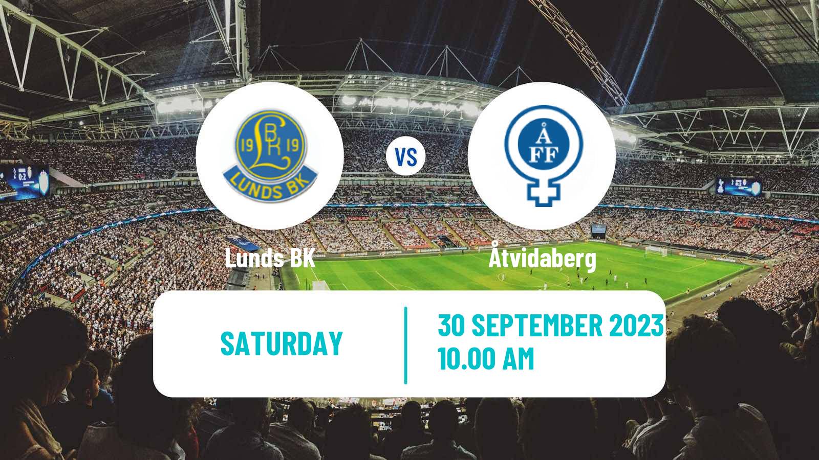 Soccer Swedish Division 1 Södra Lunds - Åtvidaberg