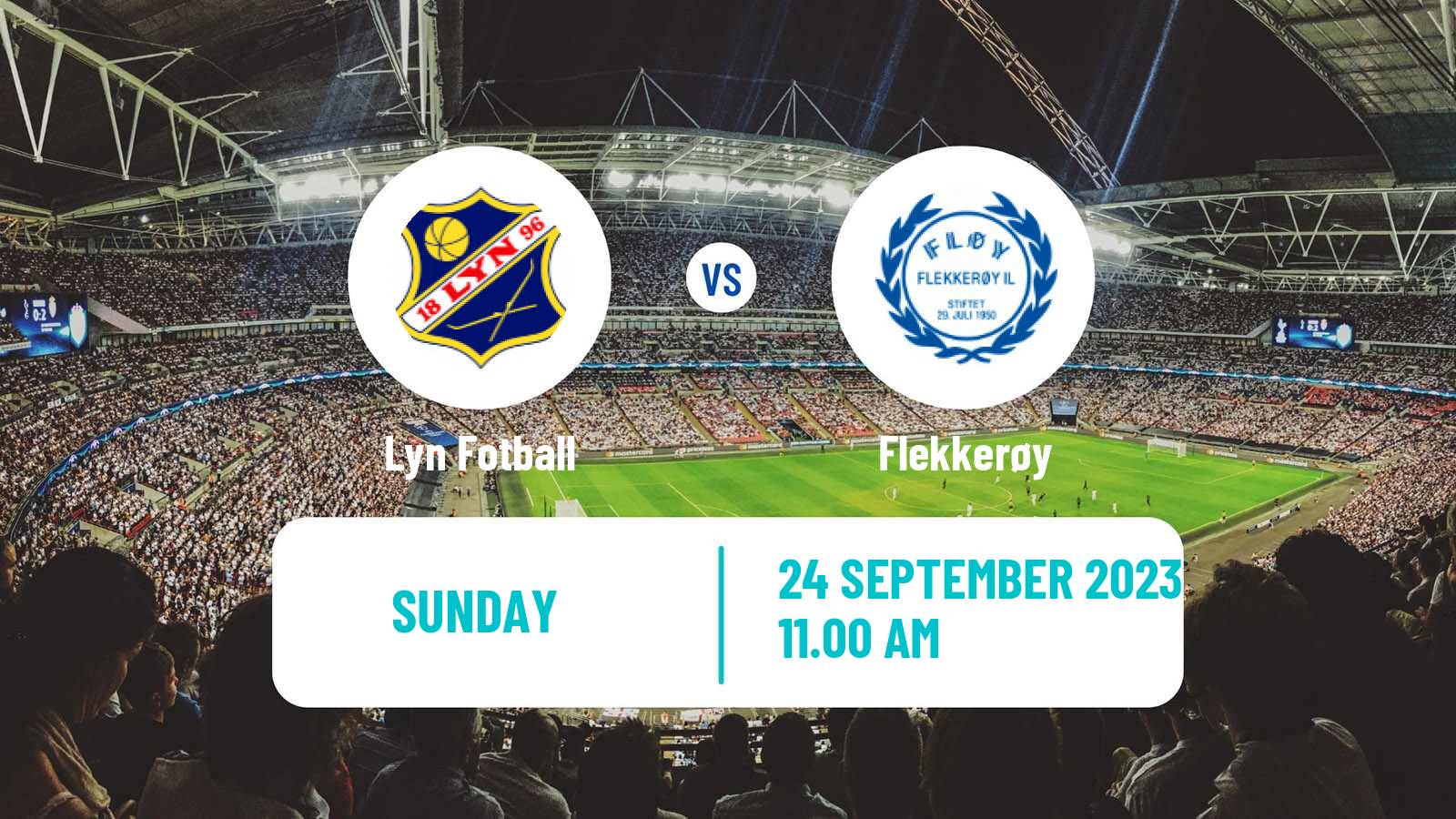 Soccer Norwegian Division 2 - Group 1 Lyn - Flekkerøy