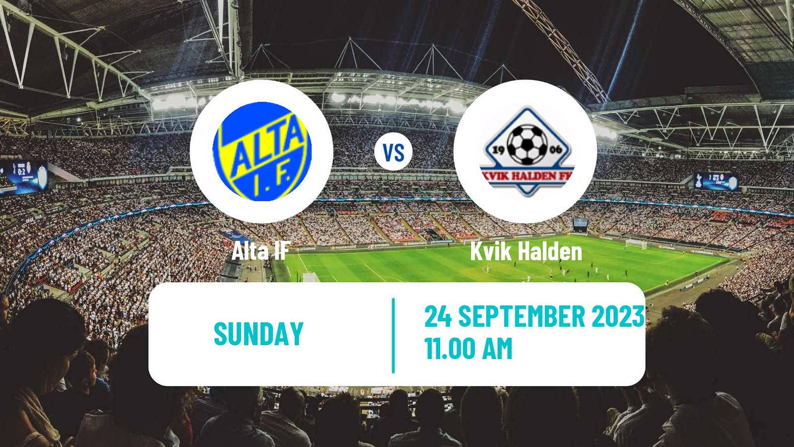 Soccer Norwegian Division 2 - Group 2 Alta - Kvik Halden