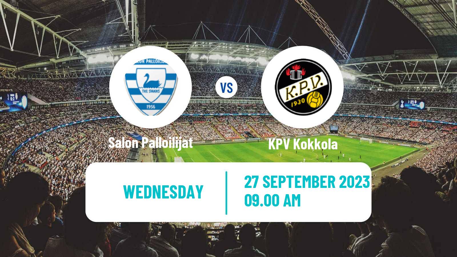 Football Finnish Ykkonen Salon Palloilijat - KPV Kokkola