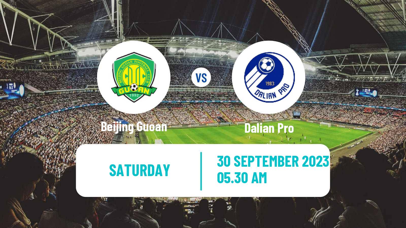 Soccer Chinese Super League Beijing Guoan - Dalian Pro
