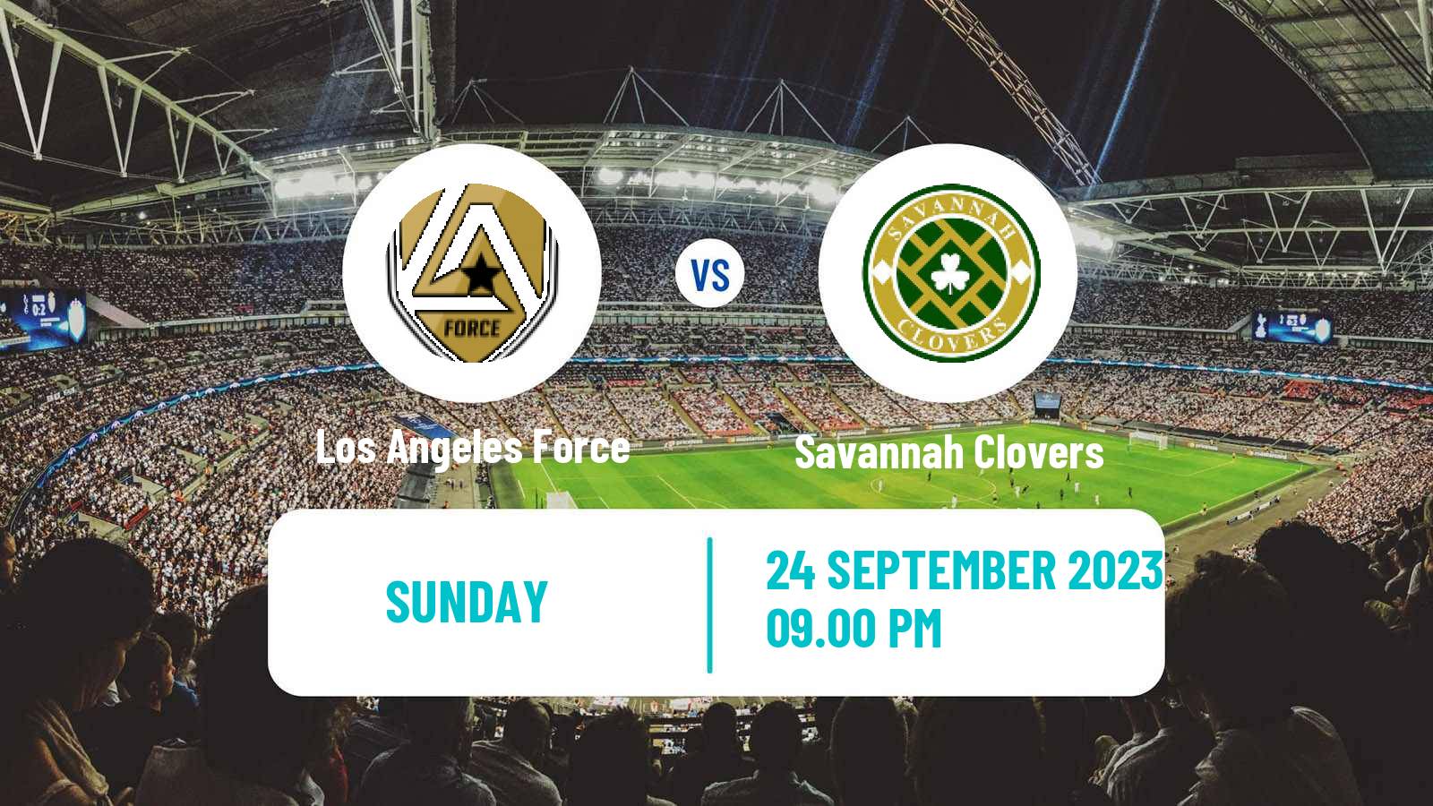 Soccer US NISA Los Angeles Force - Savannah Clovers