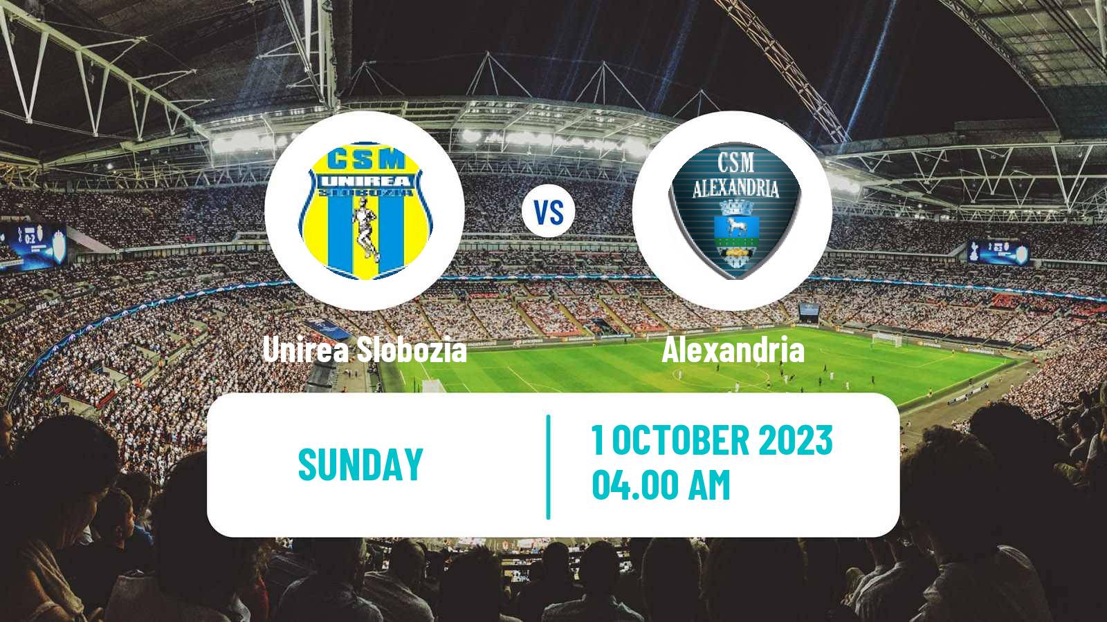 Soccer Romanian Division 2 Unirea Slobozia - Alexandria