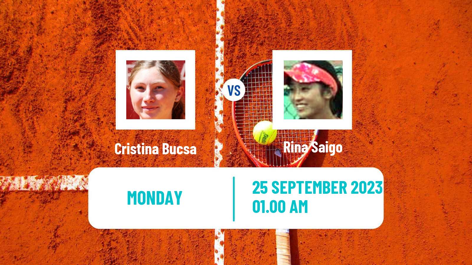 Tennis WTA Tokyo Cristina Bucsa - Rina Saigo