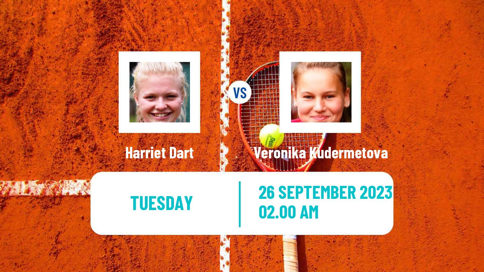 Tennis WTA Tokyo Harriet Dart - Veronika Kudermetova