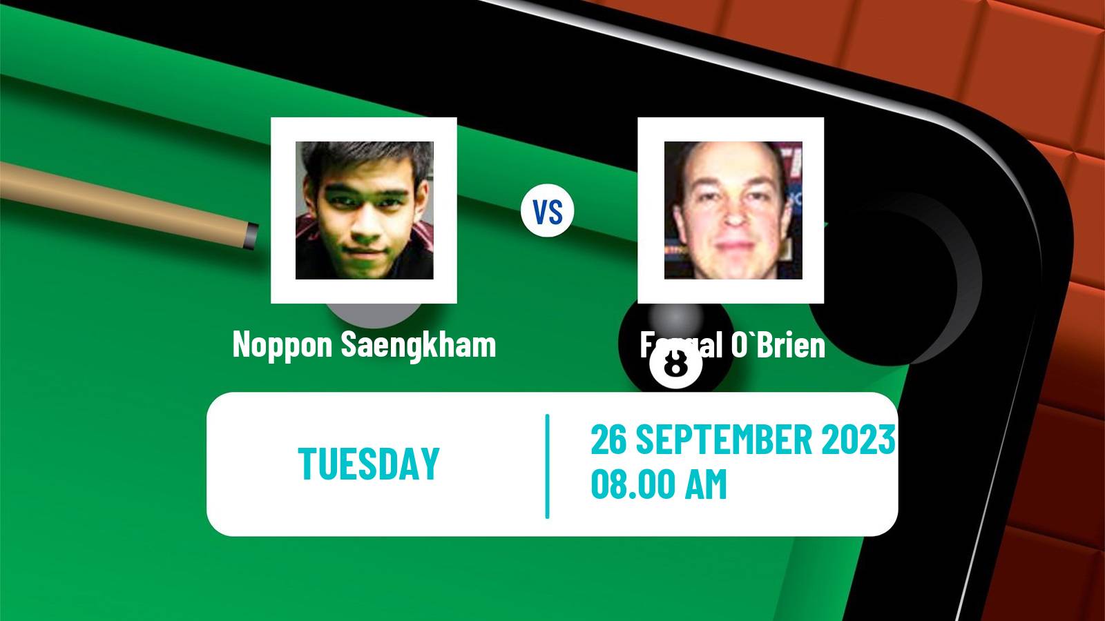 Snooker British Open Noppon Saengkham - Fergal O`Brien