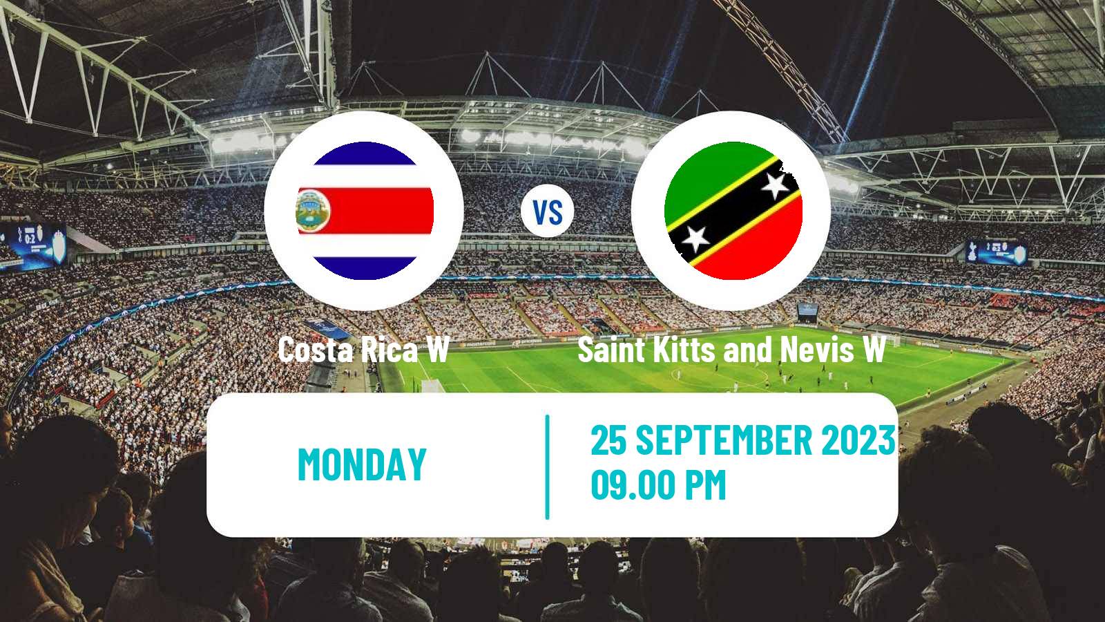 Soccer Gold Cup Women Costa Rica W - Saint Kitts and Nevis W