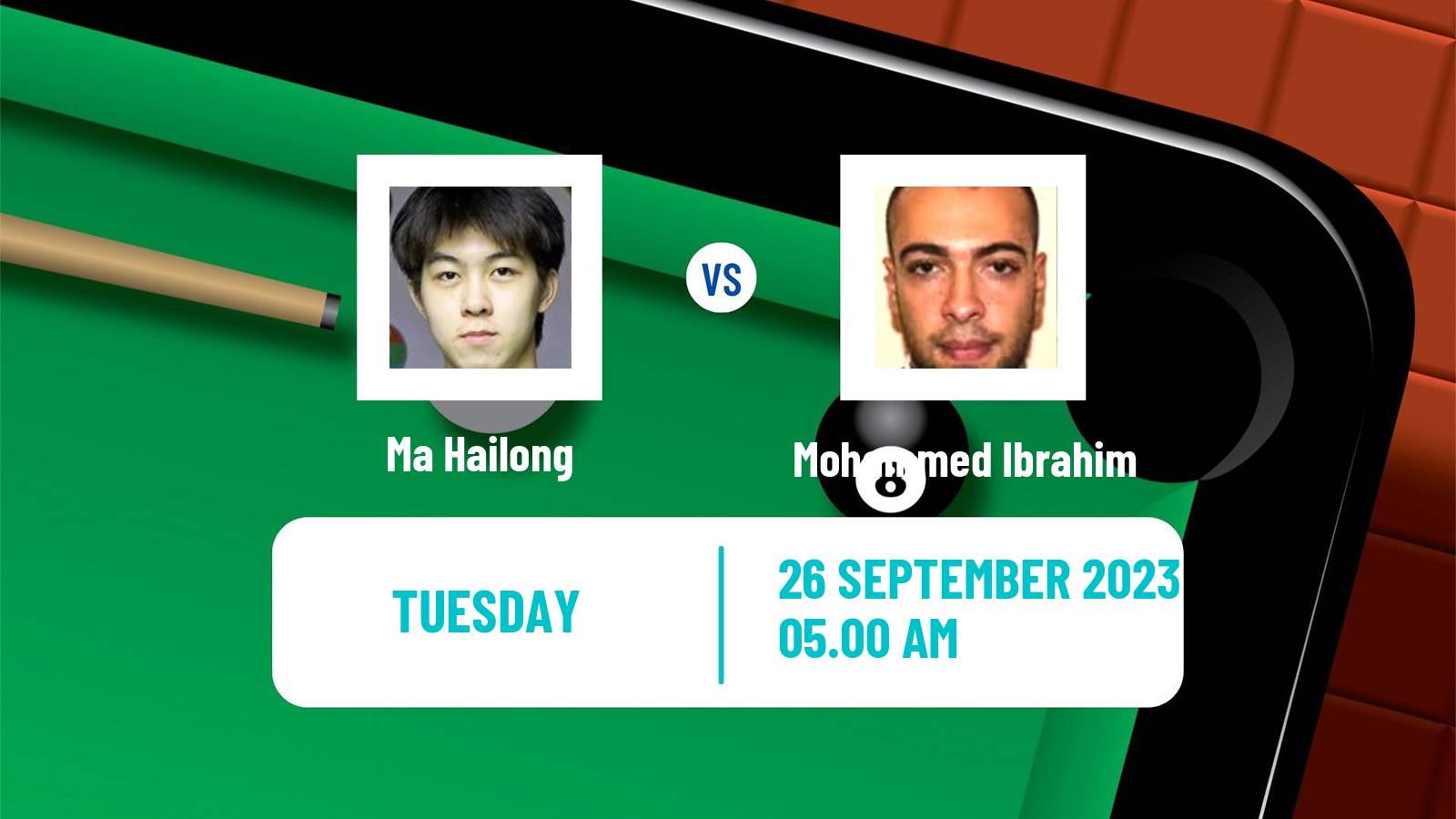 Snooker British Open Ma Hailong - Mohammed Ibrahim