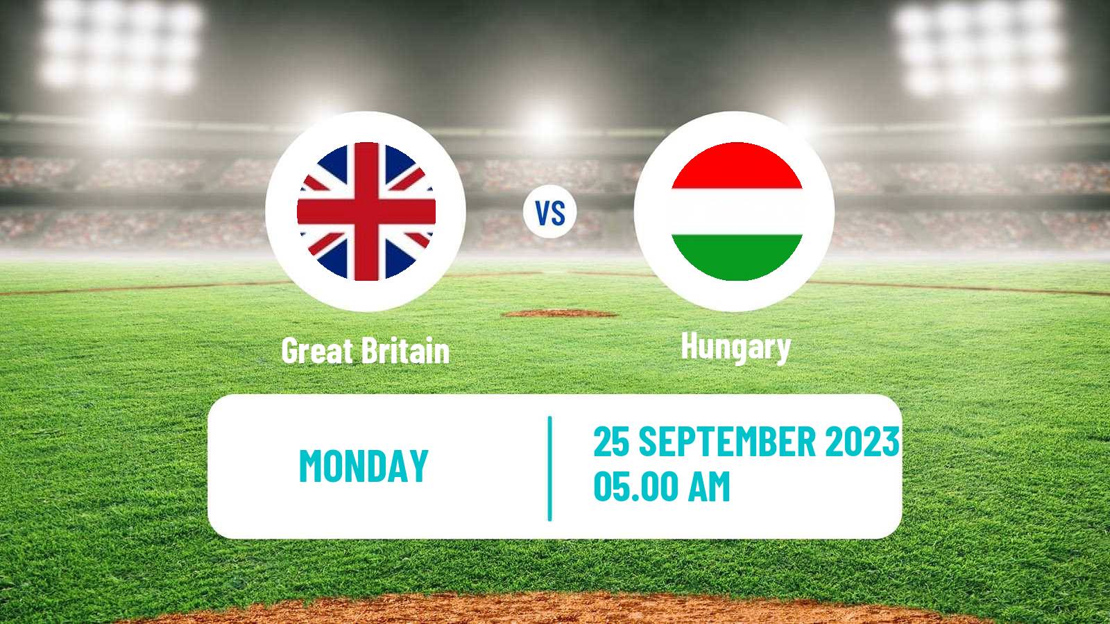 Baseball European Championship Baseball Great Britain - Hungary