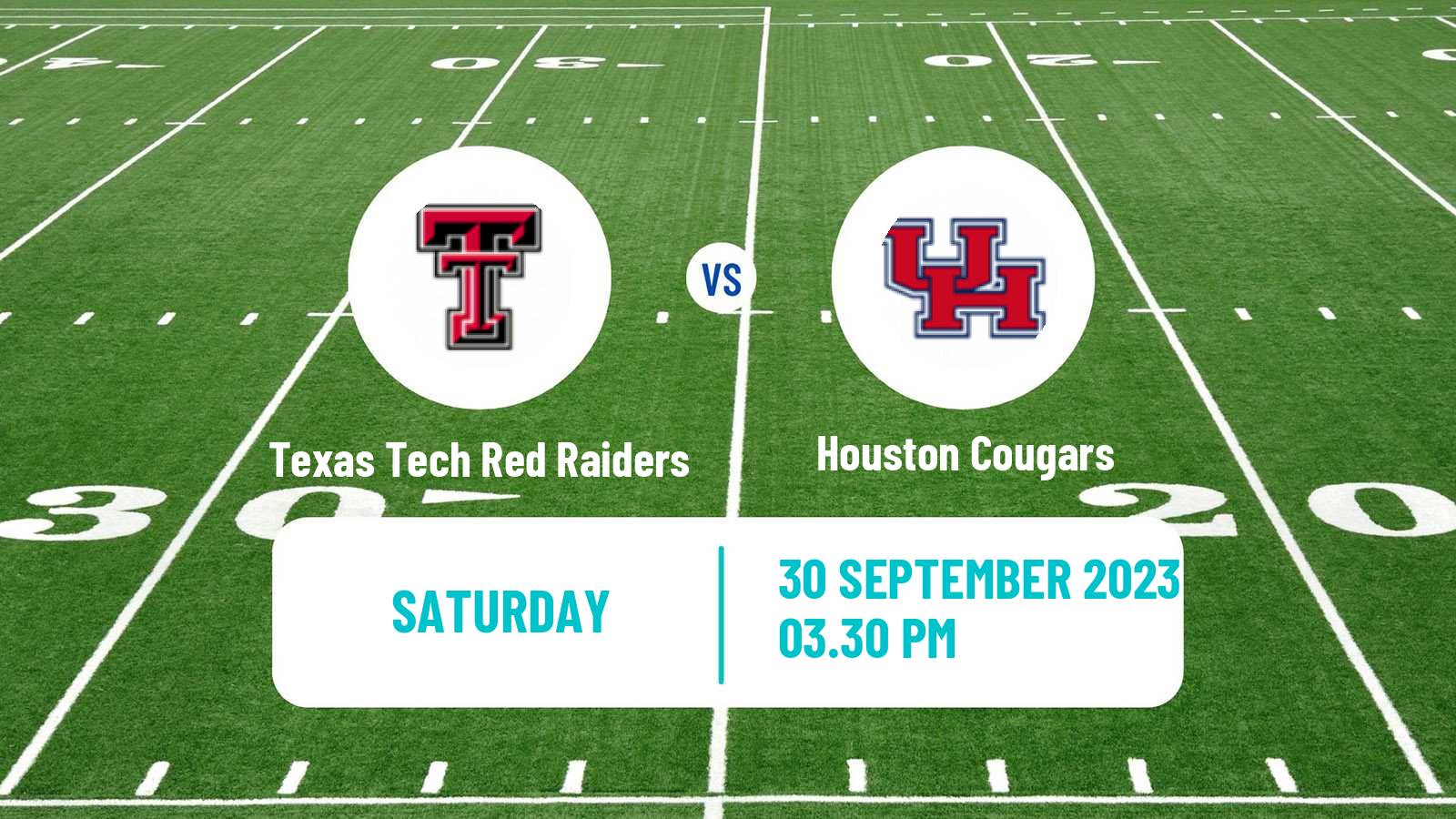 American football NCAA College Football Texas Tech Red Raiders - Houston Cougars