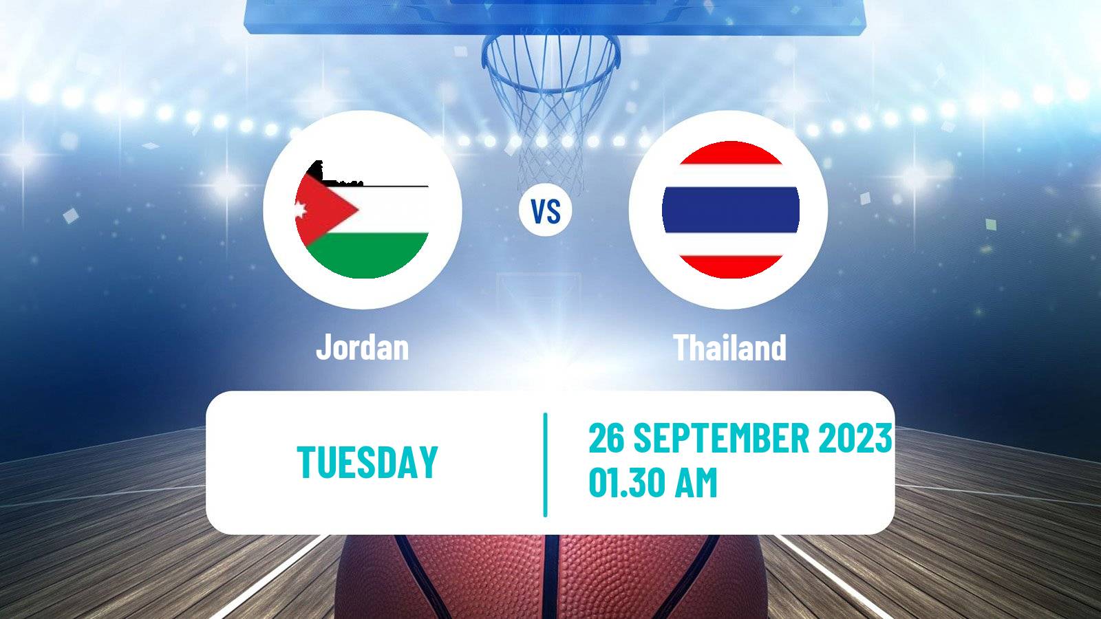 Basketball Asian Games Basketball Jordan - Thailand