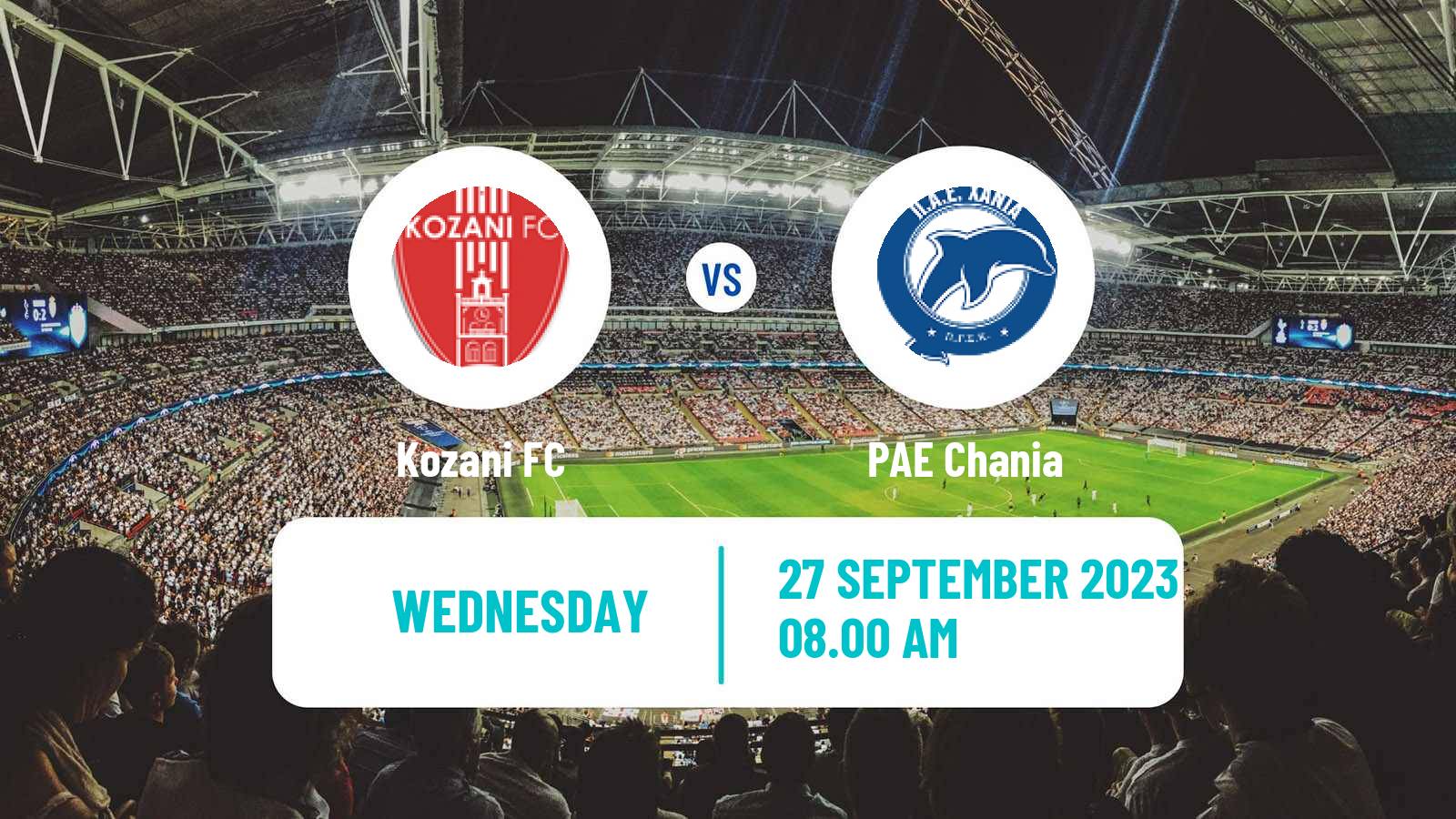 Soccer Greek Cup Kozani - PAE Chania