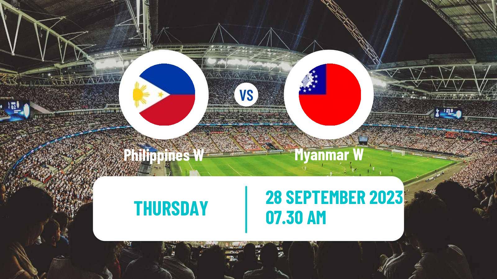 Soccer Asian Games Football Women Philippines W - Myanmar W