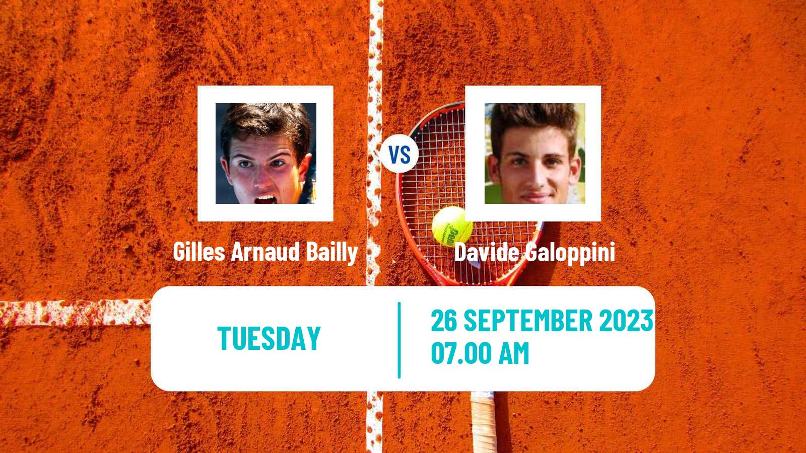 Tennis ITF M25 Santa Margherita Di Pula 7 Men Gilles Arnaud Bailly - Davide Galoppini