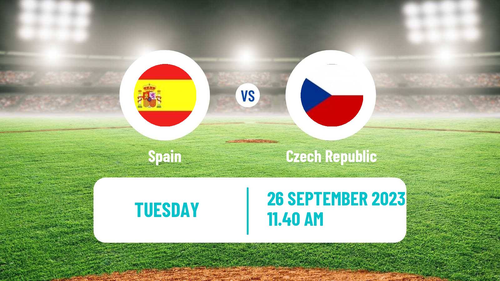 Baseball European Championship Baseball Spain - Czech Republic