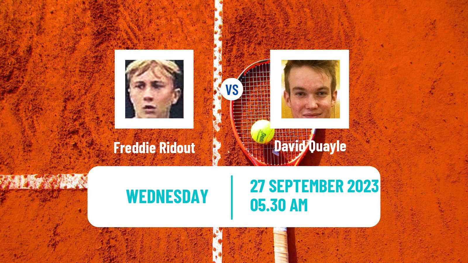 Tennis ITF M15 Sharm Elsheikh 11 Men 2023 Freddie Ridout - David Quayle