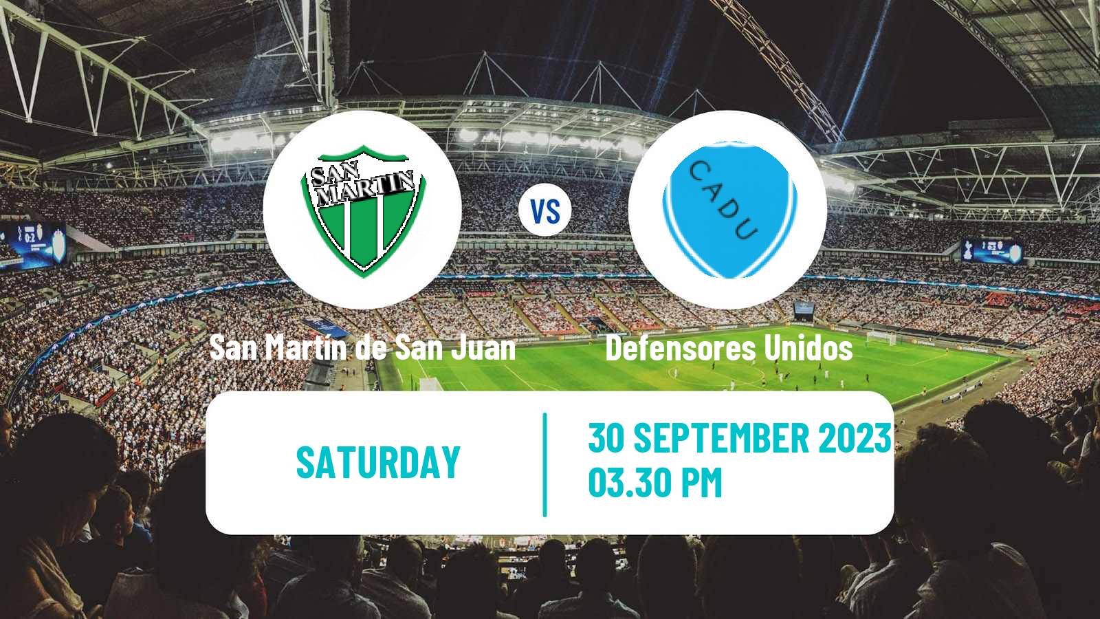Soccer Argentinian Primera Nacional San Martín de San Juan - Defensores Unidos