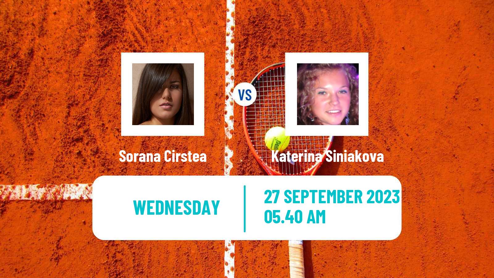 Tennis WTA Ningbo Sorana Cirstea - Katerina Siniakova