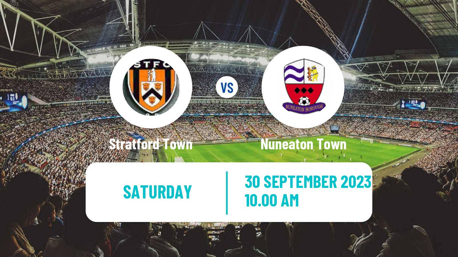 Soccer English Southern League Central Division Stratford Town - Nuneaton Town