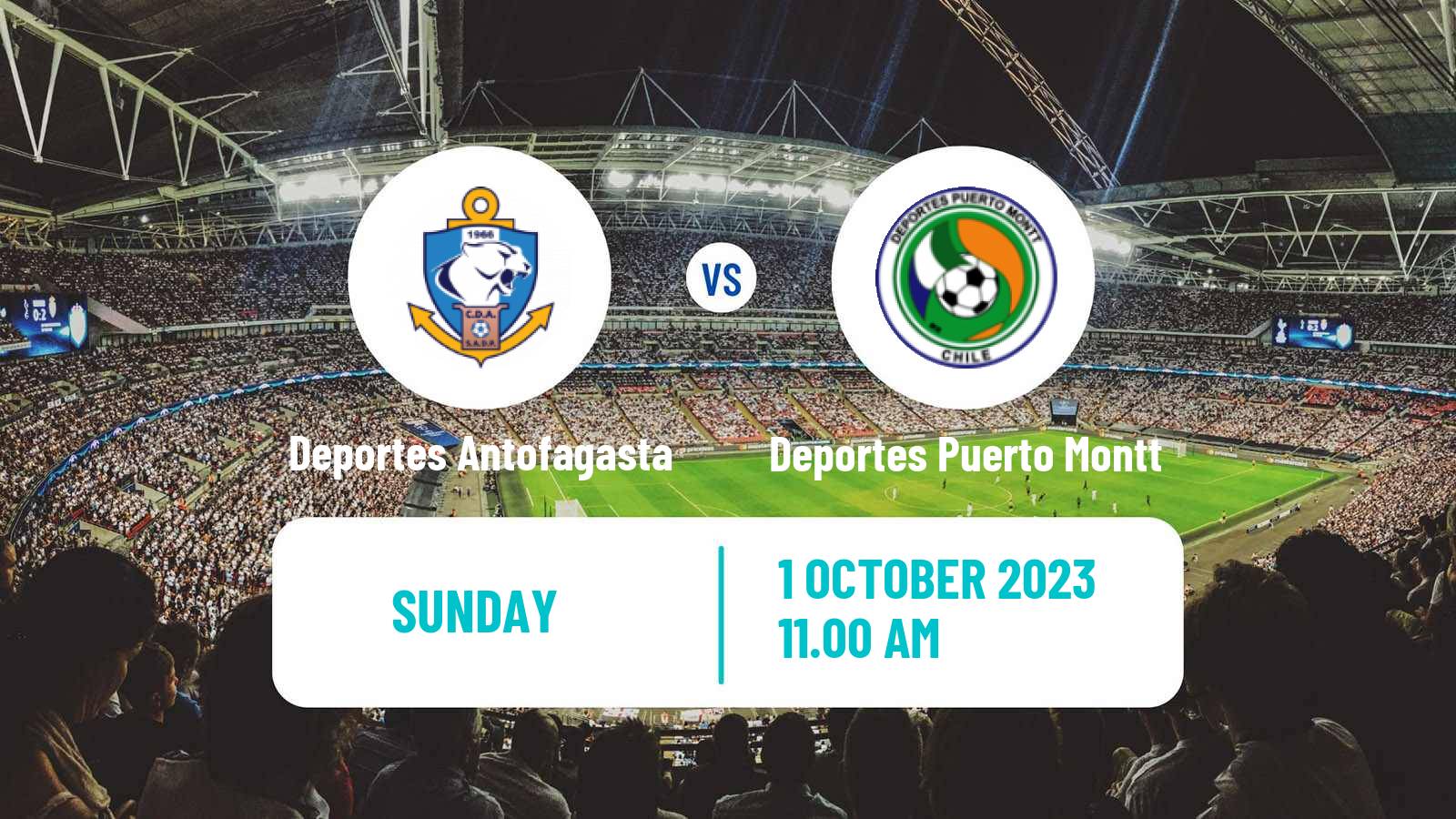 Soccer Chilean Primera B Deportes Antofagasta - Deportes Puerto Montt
