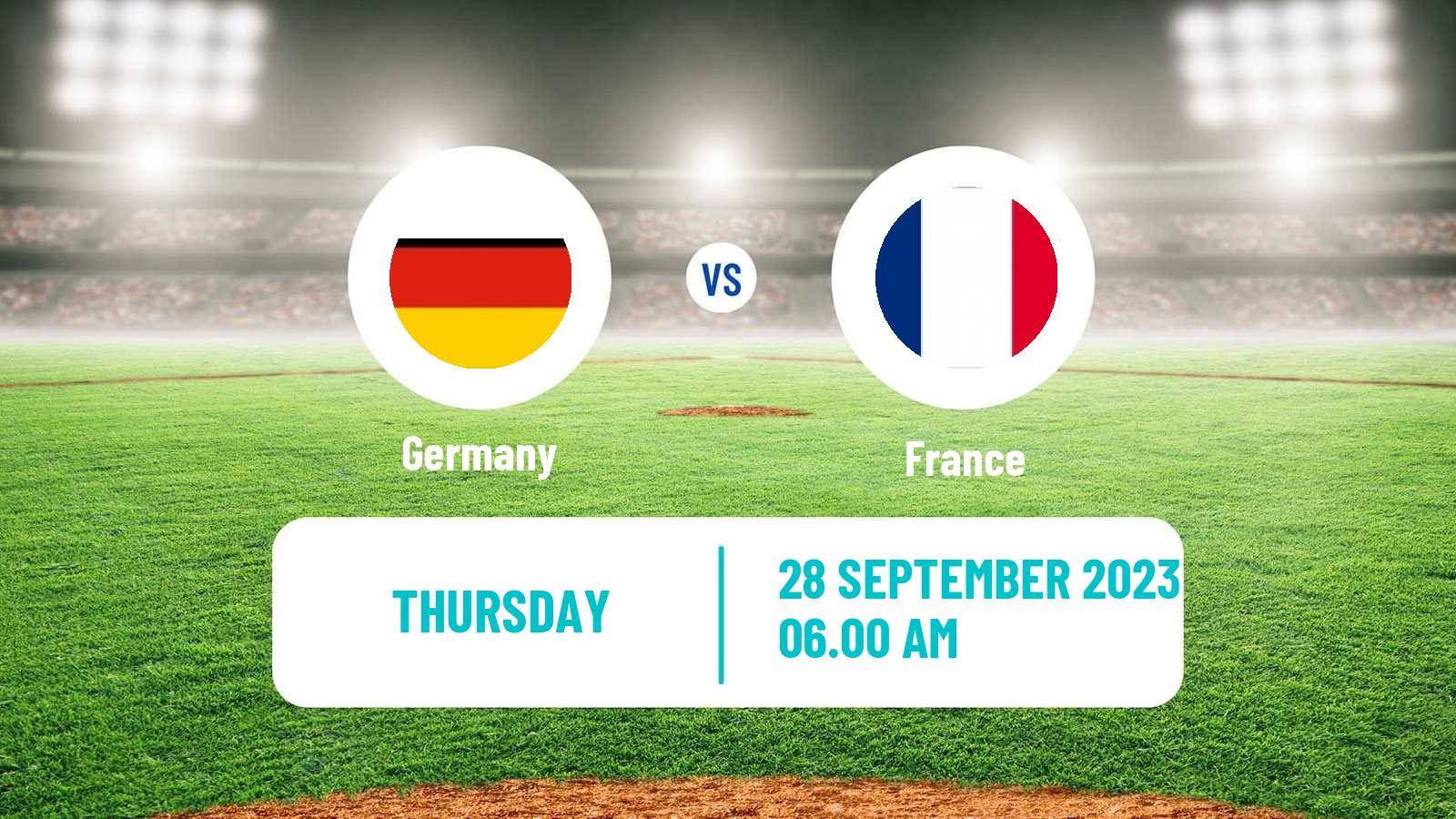 Baseball European Championship Baseball Germany - France